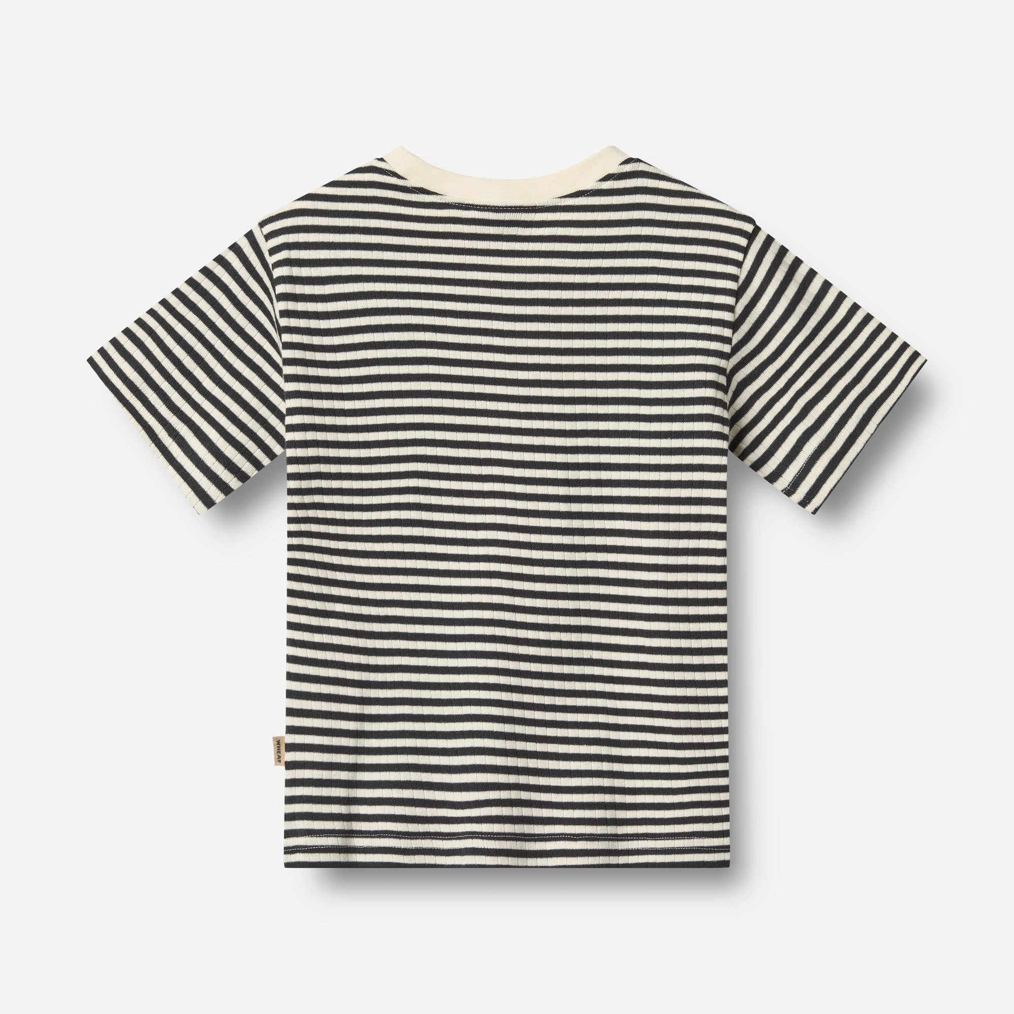2 Rib T-shirt S/S Fabian - navy rib stripe