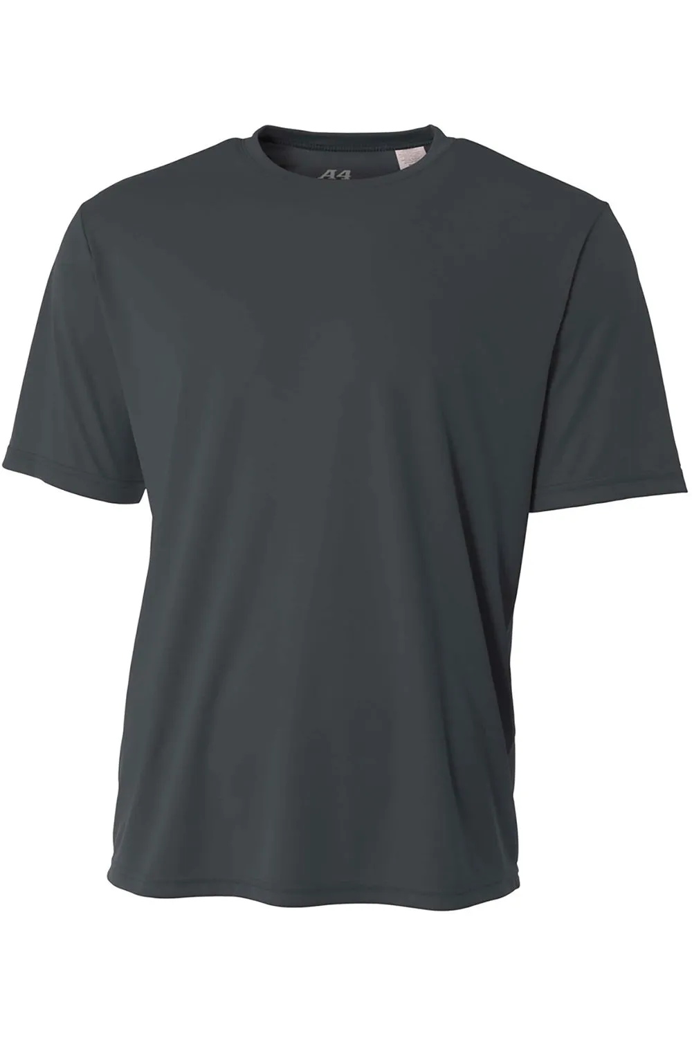 A4 Jugend Performance Feuchtigkeitstransportierendes Kurzarm-Crewneck-T-Shirt - Graugrau
