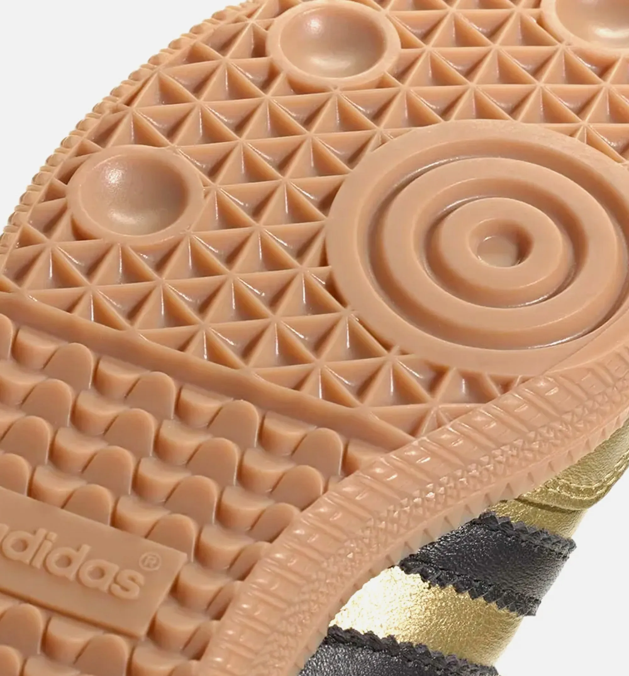 Adidas Clothing Samba LT Womens Lifestyle Shoe - Gold Metallic/Core Black/Gum