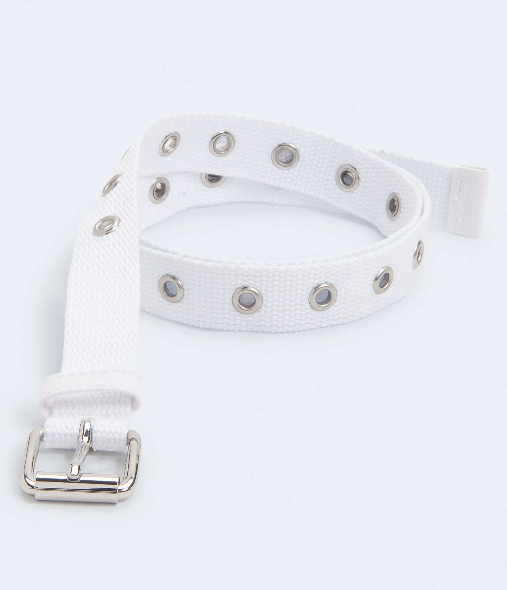 Aeropostale Damen Gurtel mit Ösen - Größe L/XL - Nylon - Teen Mode & Bekleidung Weiß Aeropostale