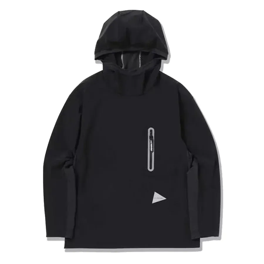And Wander Cool Touch Pocket Hoodie Schwarz