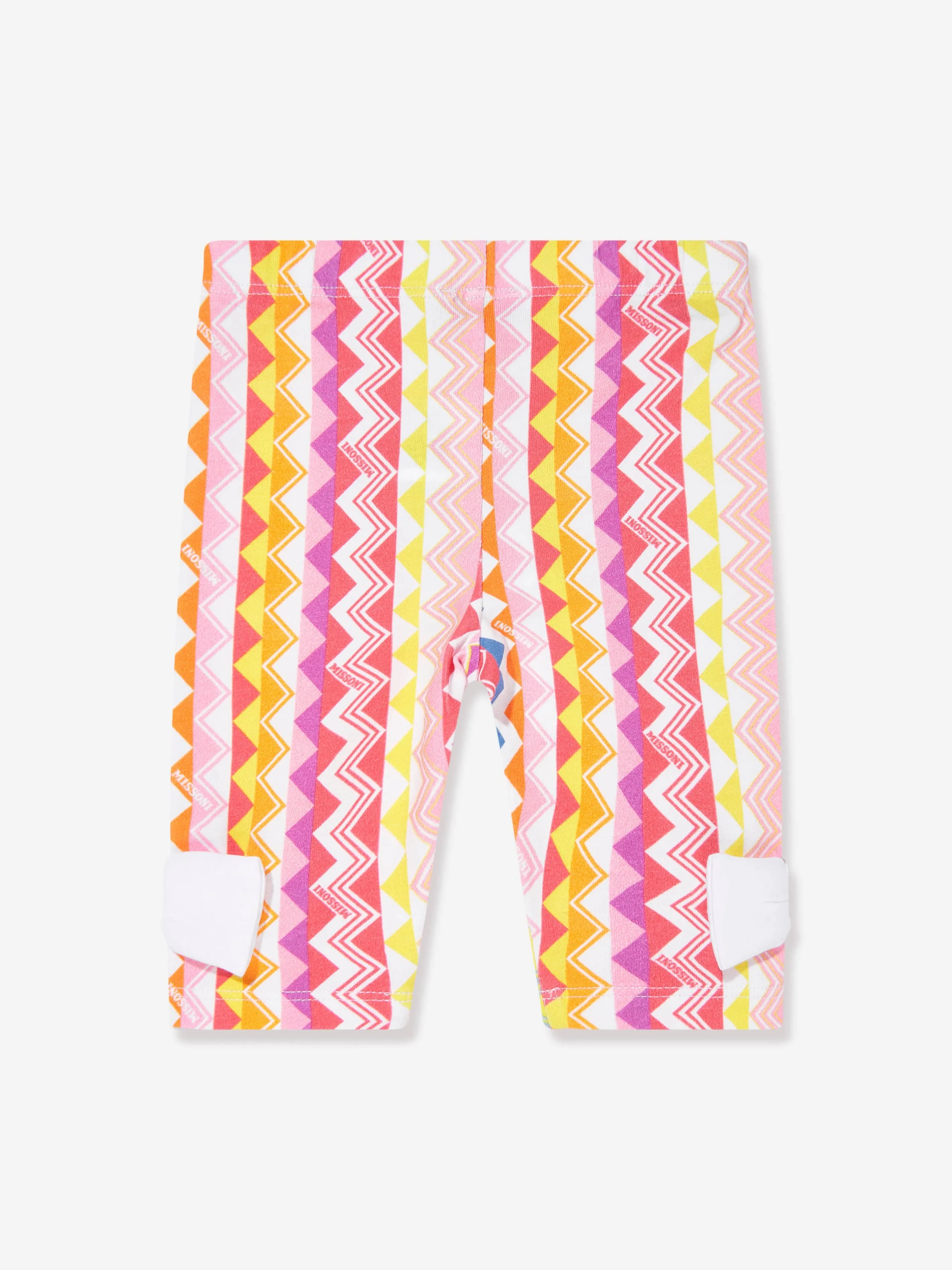 Baby-Mädchen Zickzack-Leggings in Mehrfarben