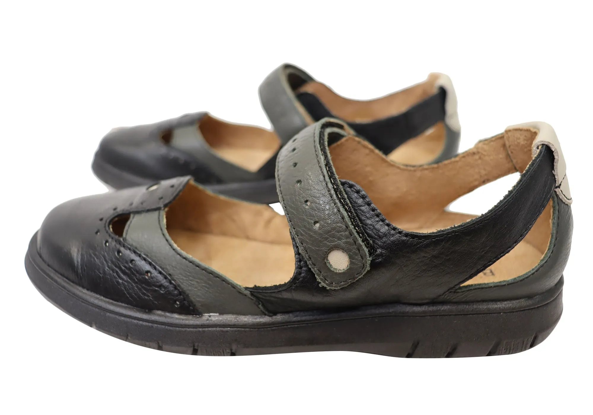 Balatore Mimosa Damen Bequeme Brasilianische Mary Jane Lederschuhe Balatore Schuhe