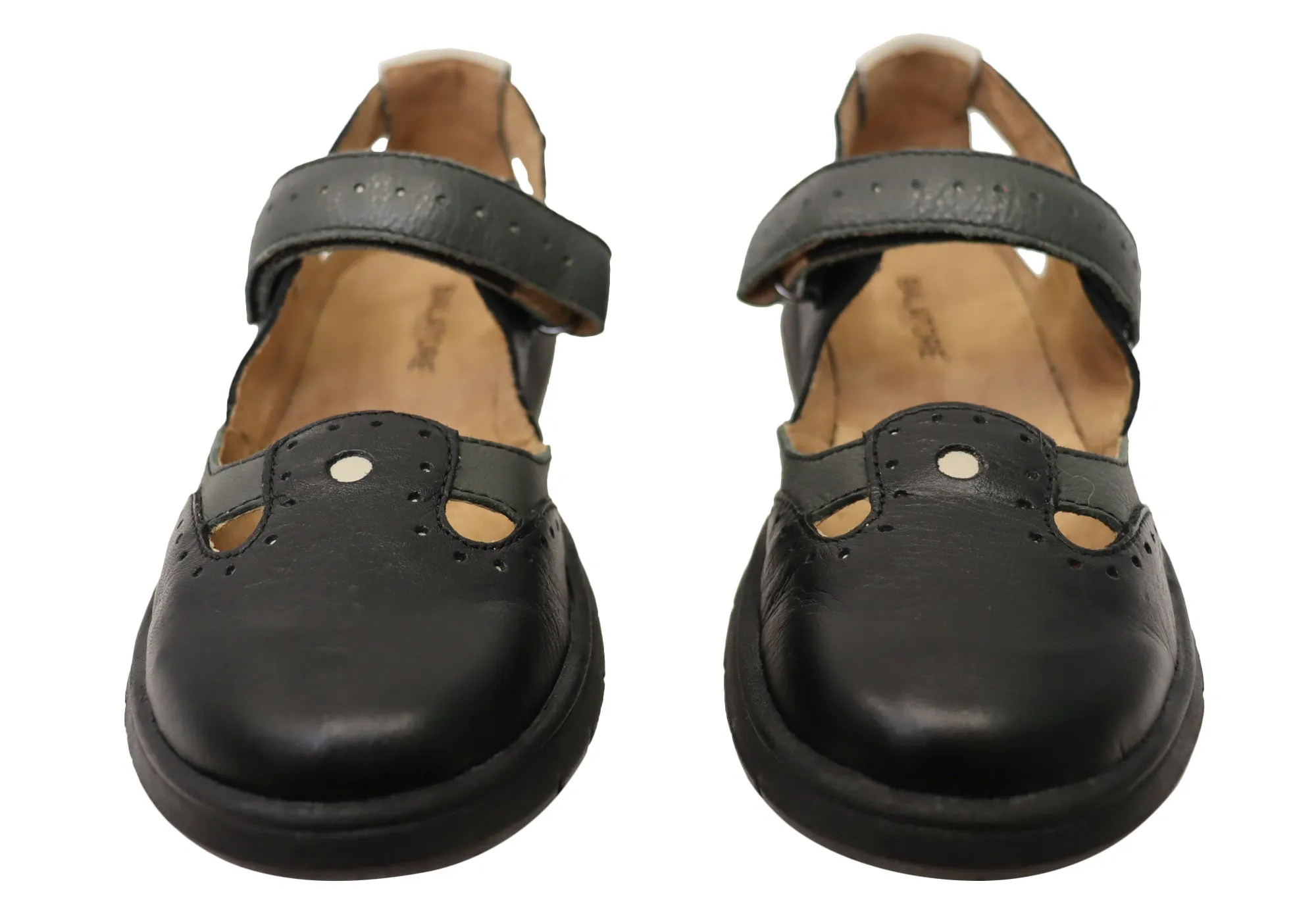 Balatore Mimosa Damen Bequeme Brasilianische Mary Jane Lederschuhe Balatore Schuhe