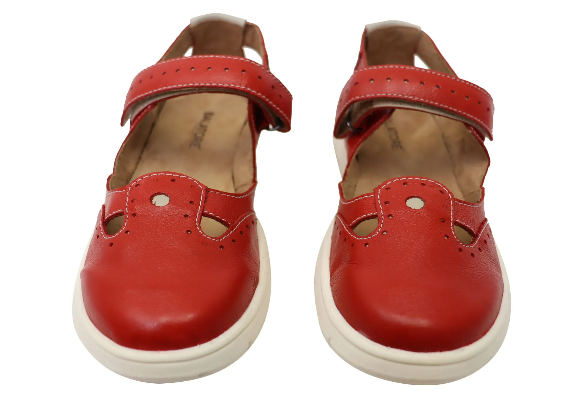 Balatore Mimosa Damen Bequeme Brasilianische Mary Jane Lederschuhe Balatore Schuhe