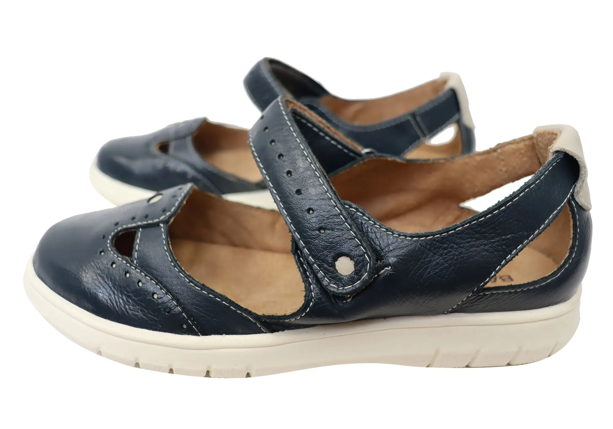 Balatore Mimosa Damen Bequeme Brasilianische Mary Jane Lederschuhe Balatore Schuhe