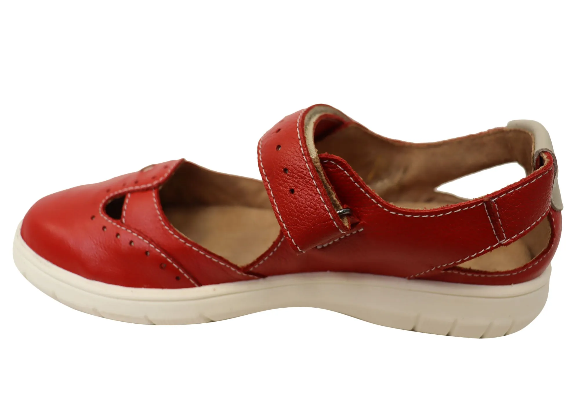 Balatore Mimosa Damen Bequeme Brasilianische Mary Jane Lederschuhe Balatore Schuhe