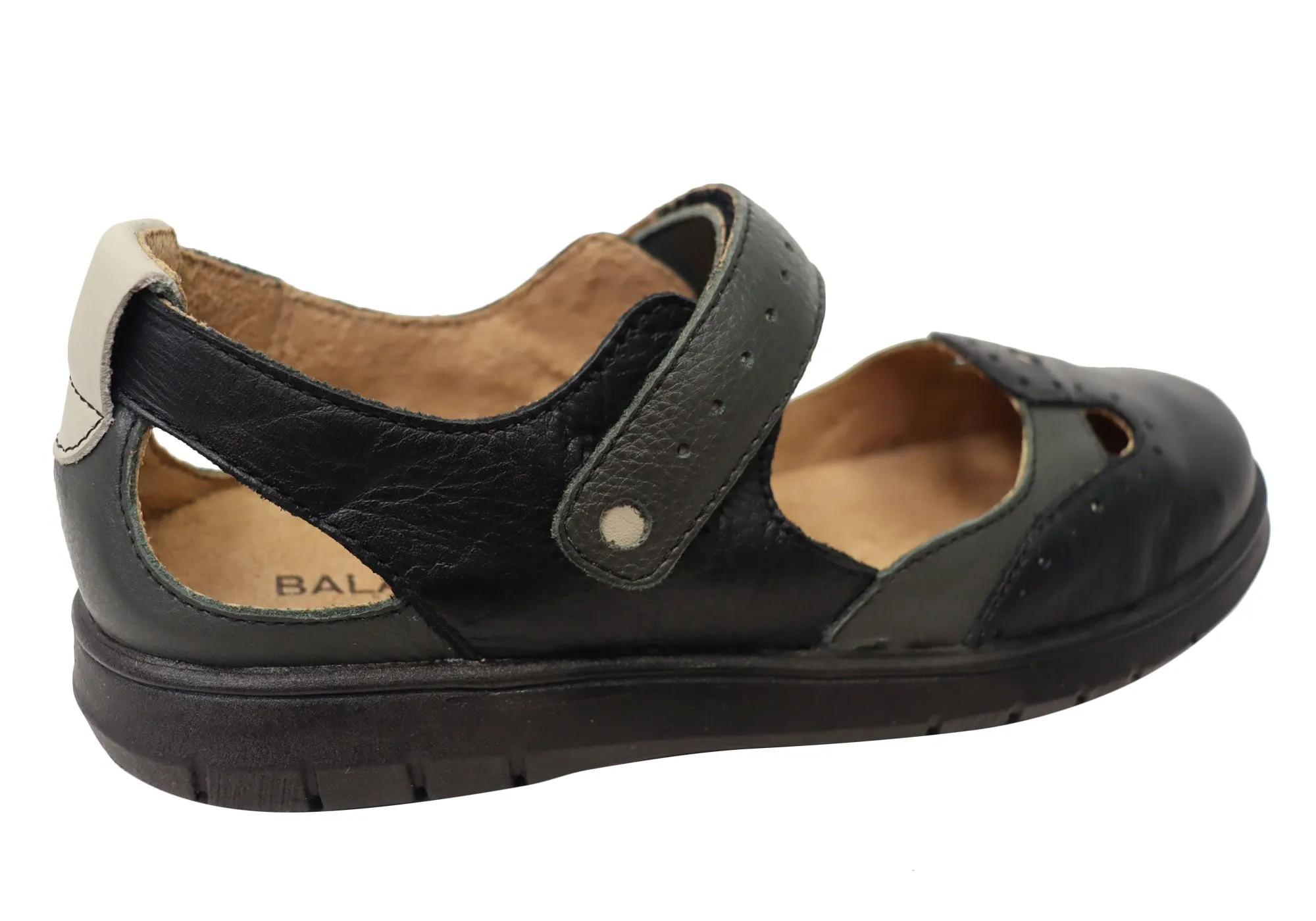 Balatore Mimosa Damen Bequeme Brasilianische Mary Jane Lederschuhe Balatore Schuhe