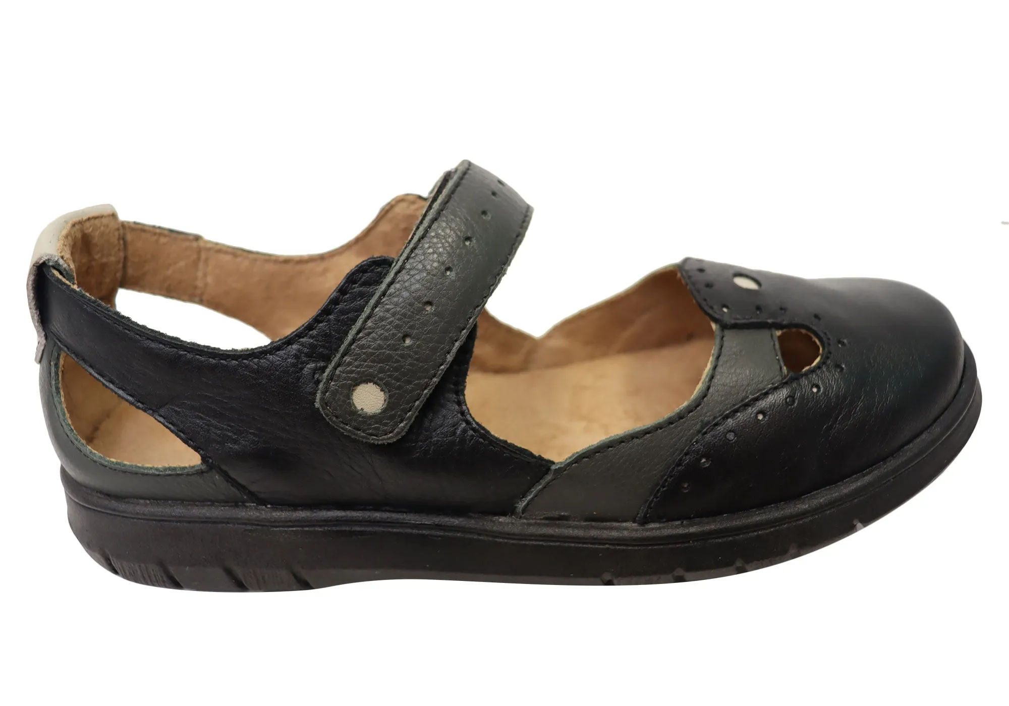 Balatore Mimosa Damen Bequeme Brasilianische Mary Jane Lederschuhe Balatore Schuhe