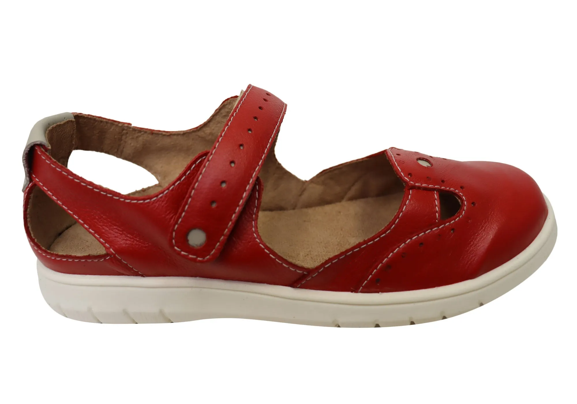 Balatore Mimosa Damen Bequeme Brasilianische Mary Jane Lederschuhe Balatore Schuhe