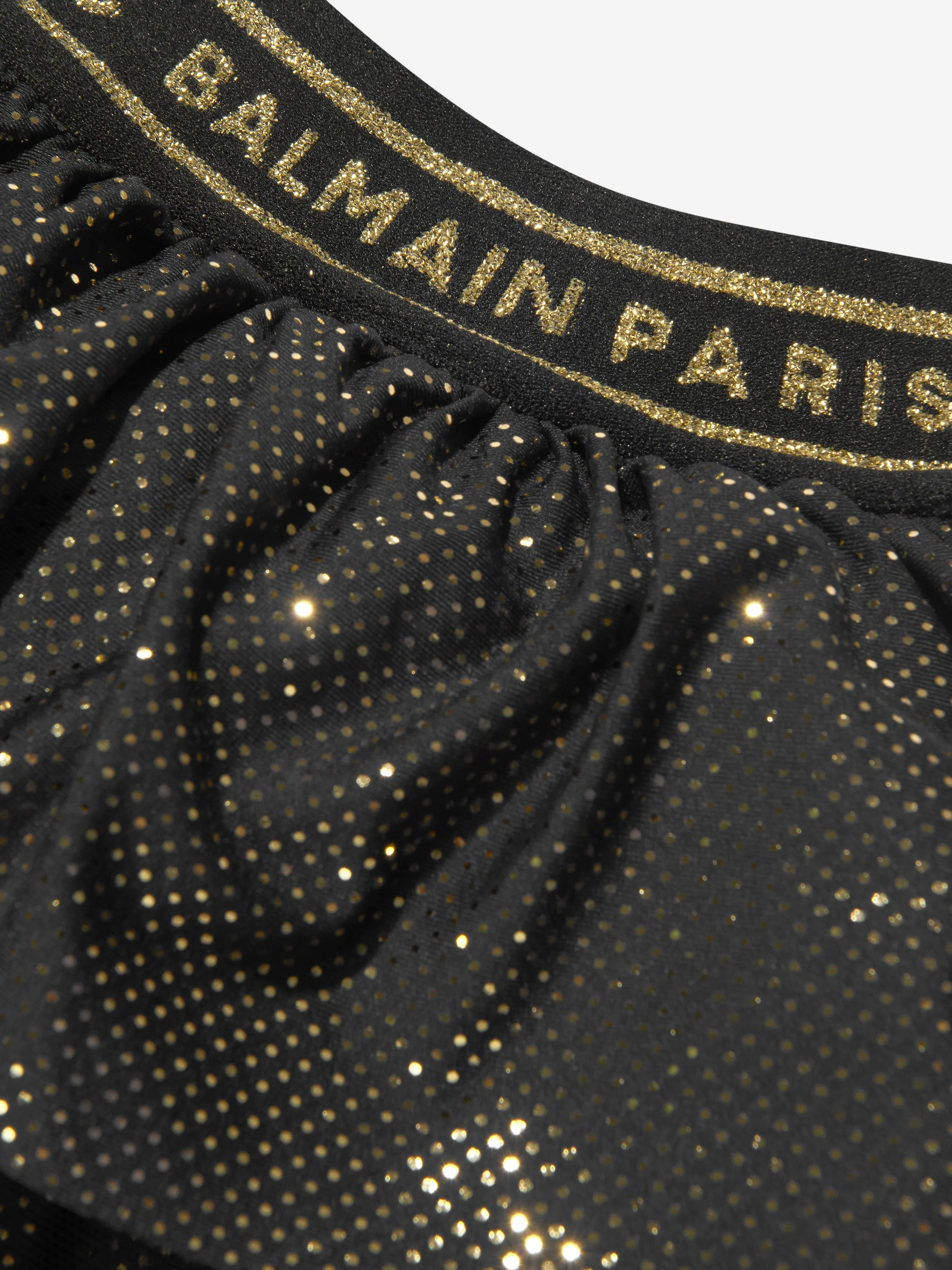 Balmain Mädchen Rüschenrock in Schwarz