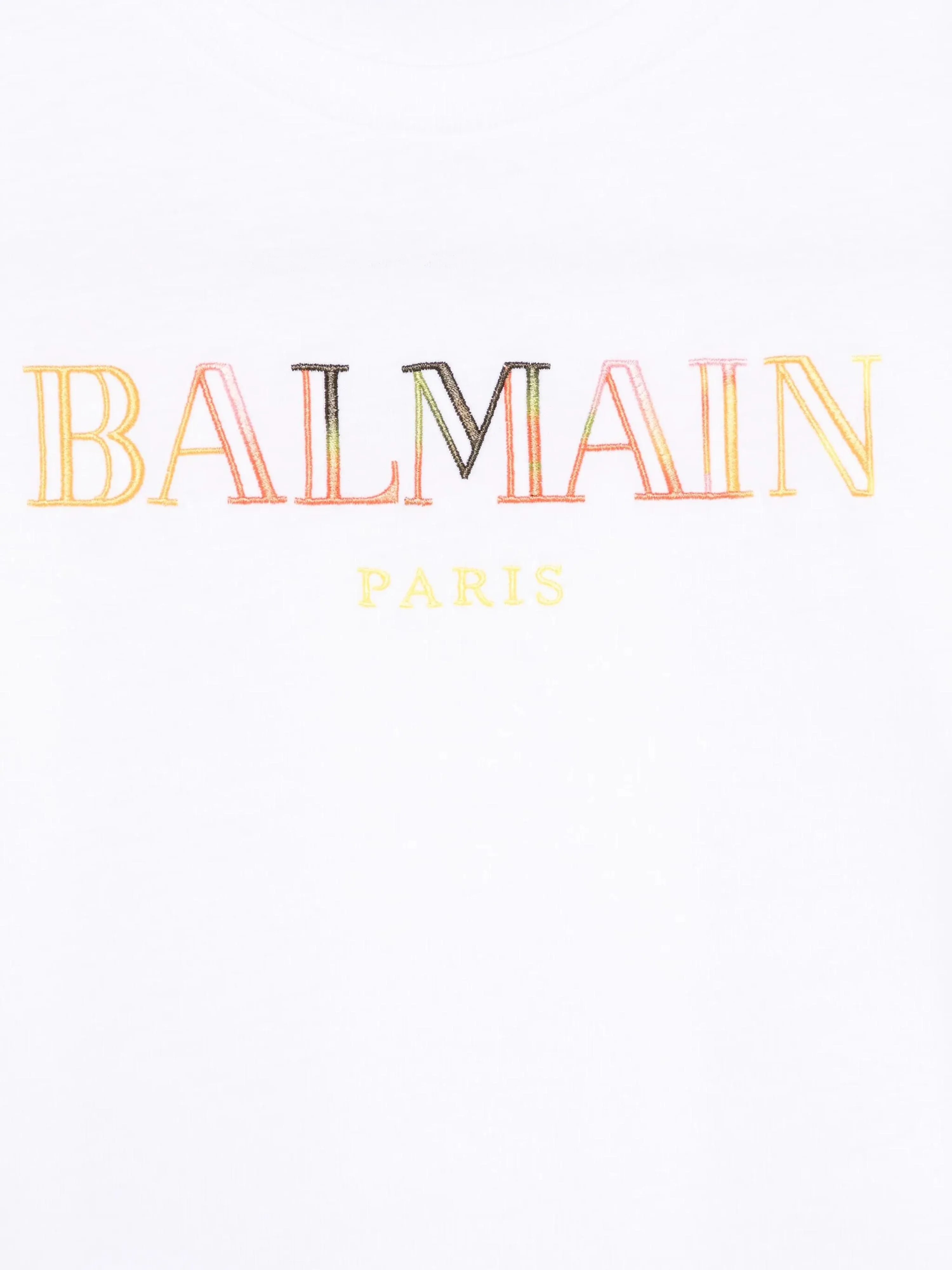 Balmain Kids Logo T-Shirt in Weiß