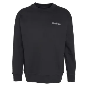 Barbour Brushed Nicholas OS Rundhals-Sweatshirt Schwarz