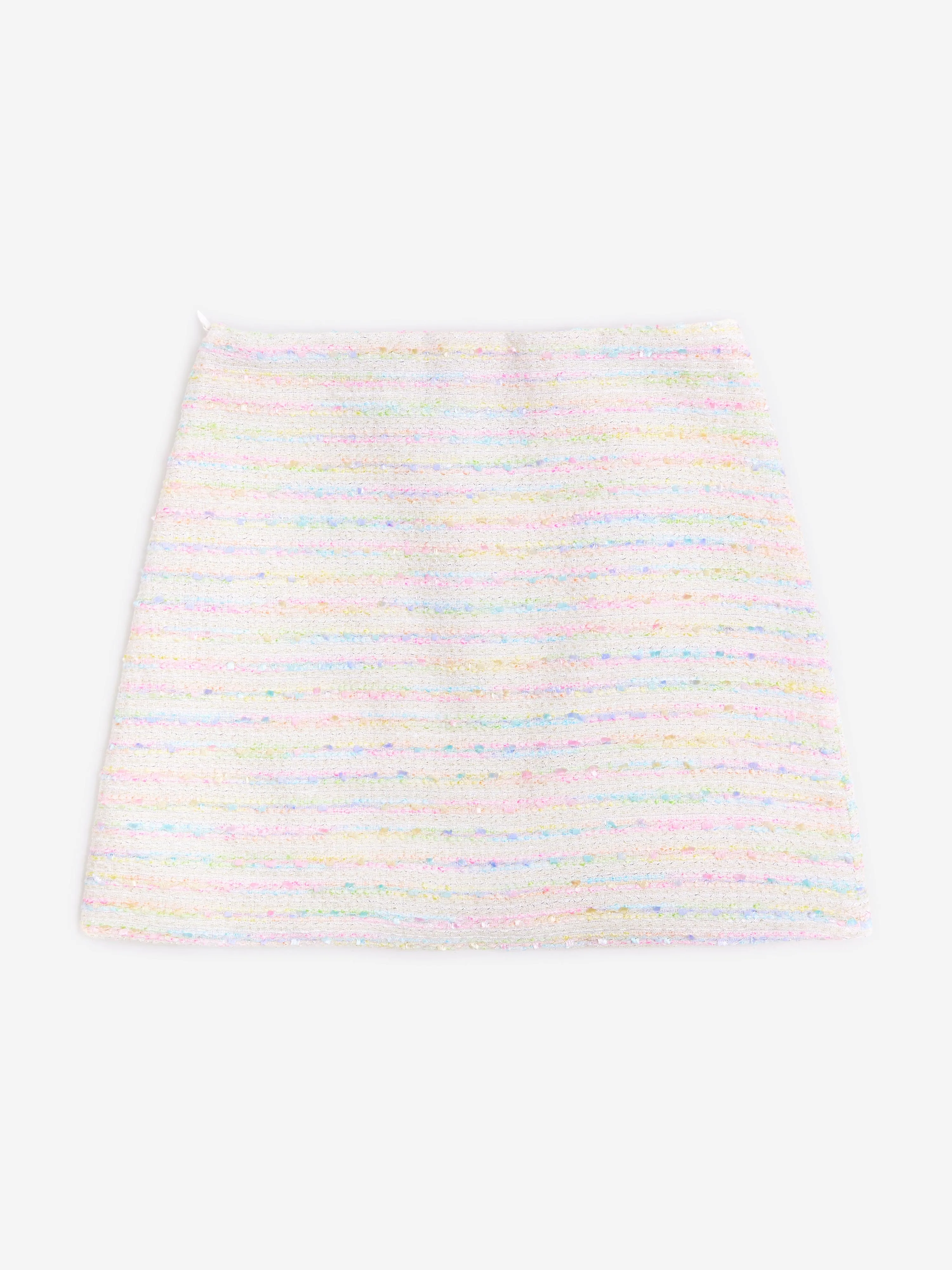 BCBGMAXAZRIA Mädchen Tweed Bleistiftrock in Elfenbein