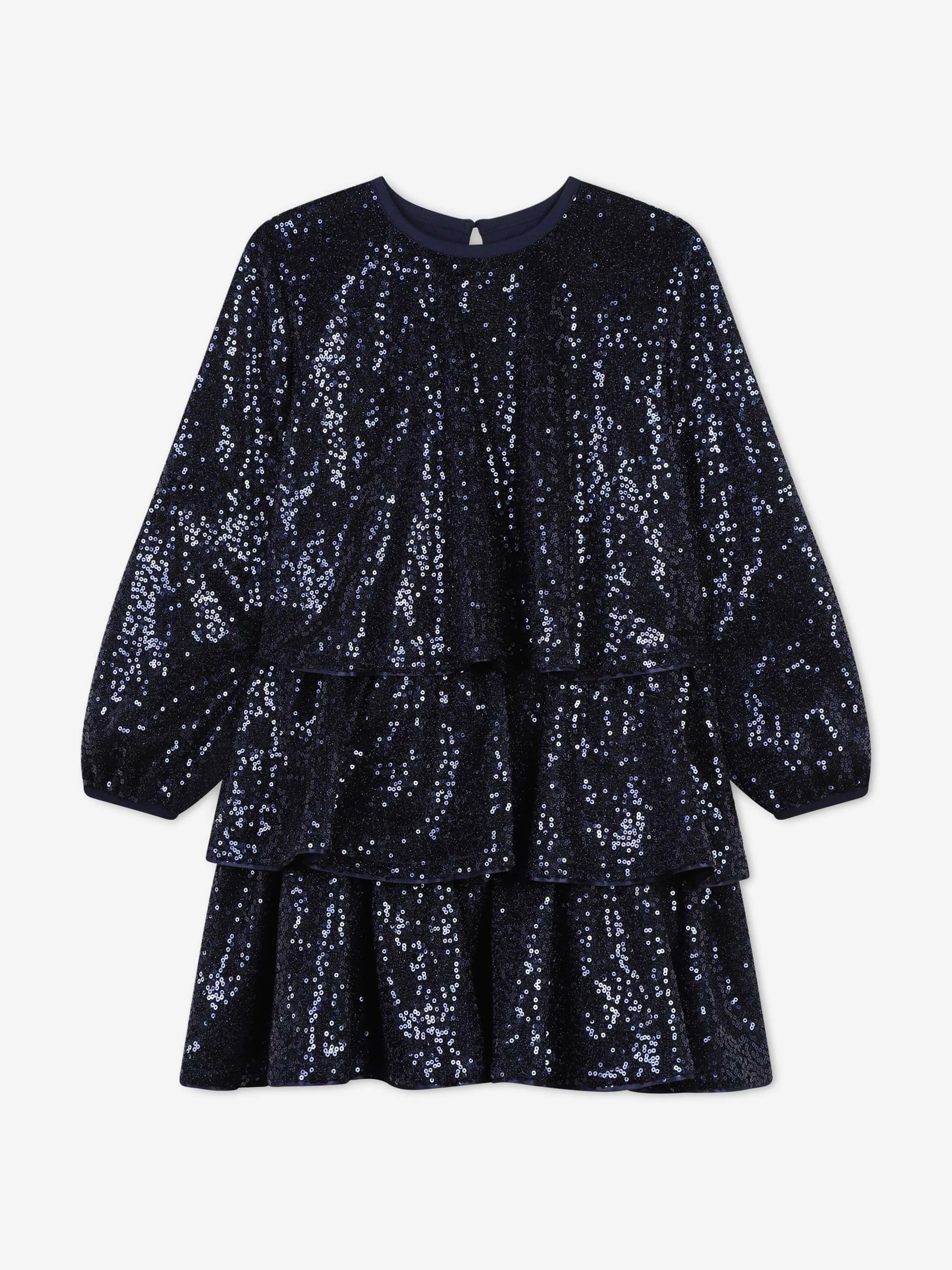Billieblush Mädchen Glitzerfestkleid in Blau