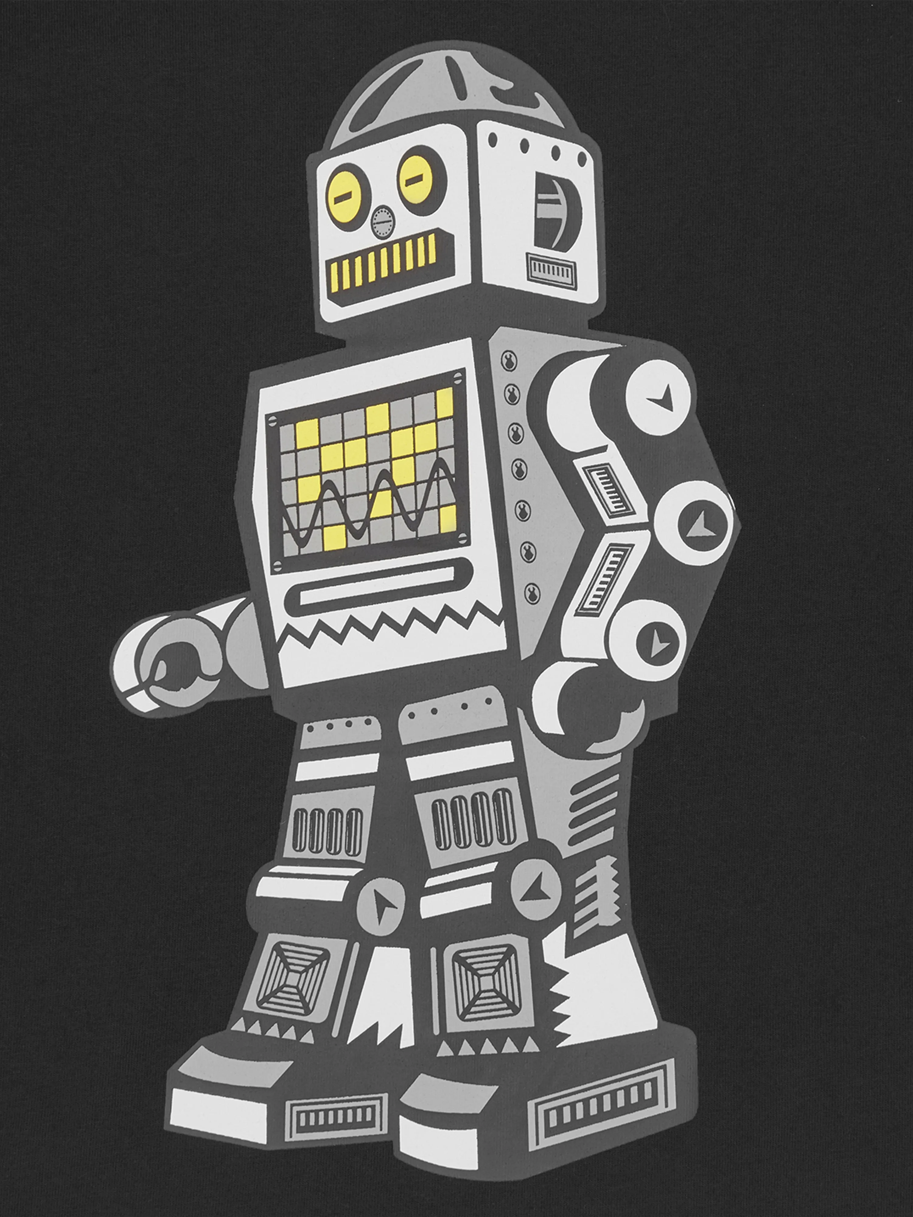 Billionaire Boys Club Kids Robotergang Langarm T-Shirt in Schwarz
