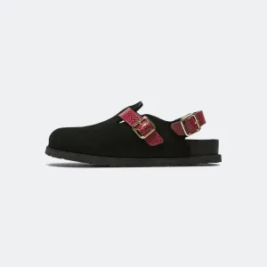 Birkenstock Shoes Tokio Cazador Narrow - Red Snake Leather