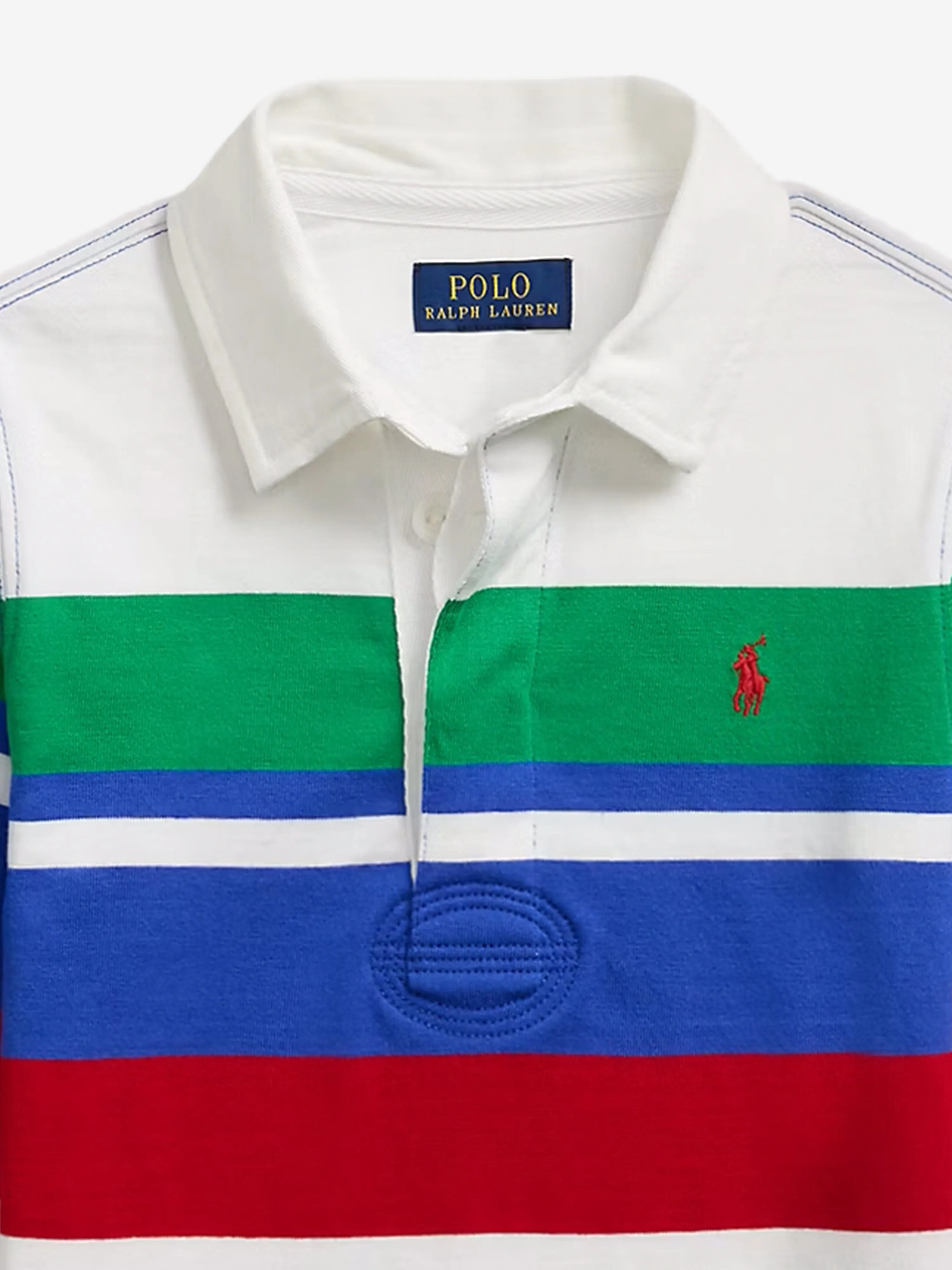 Gestreiftes Rugby-Shirt für Jungen in Mehrfarben