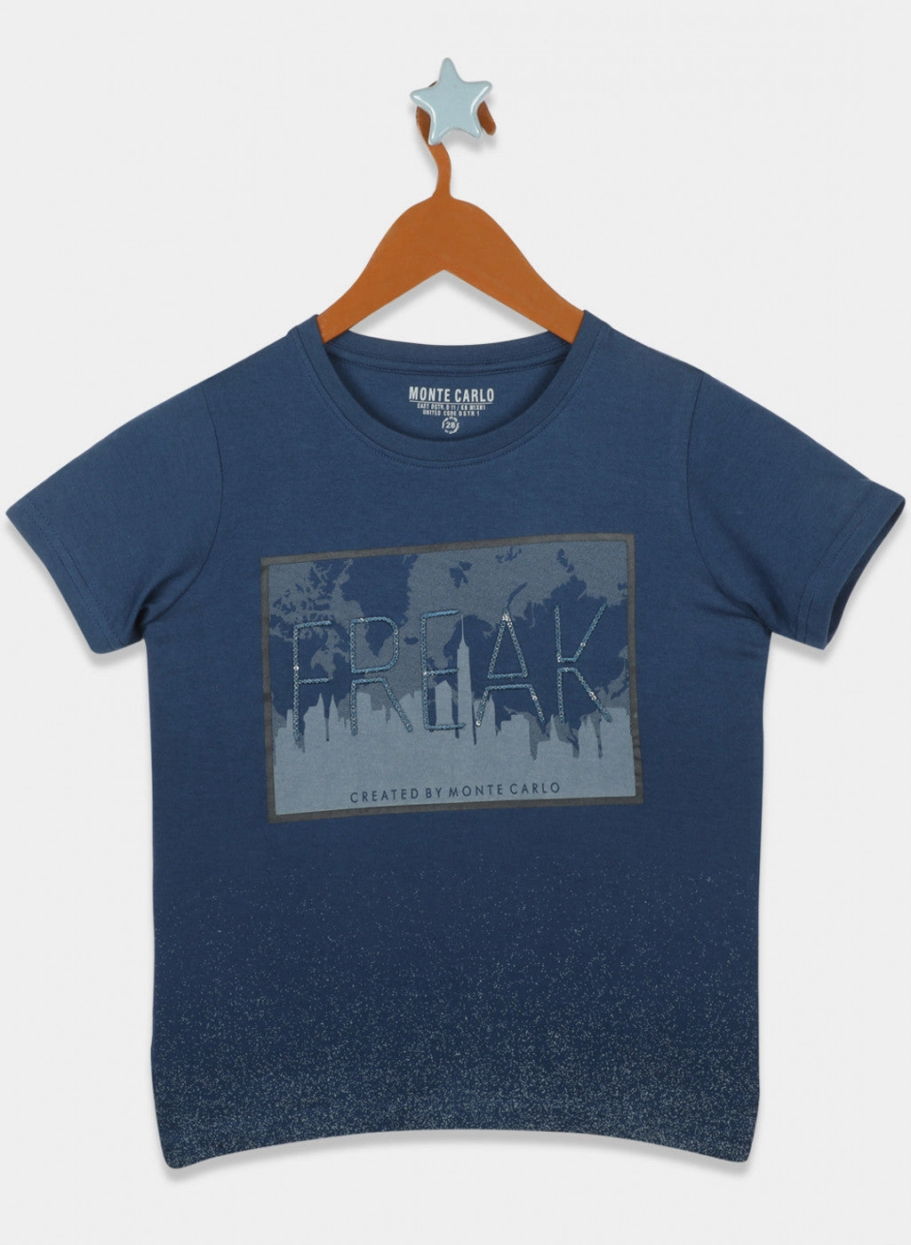 Boys Blue Printed T-Shirts