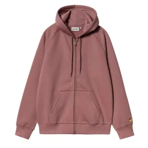 Carhartt WIP Hooded Chase Jacket Dusky Pink / Gold