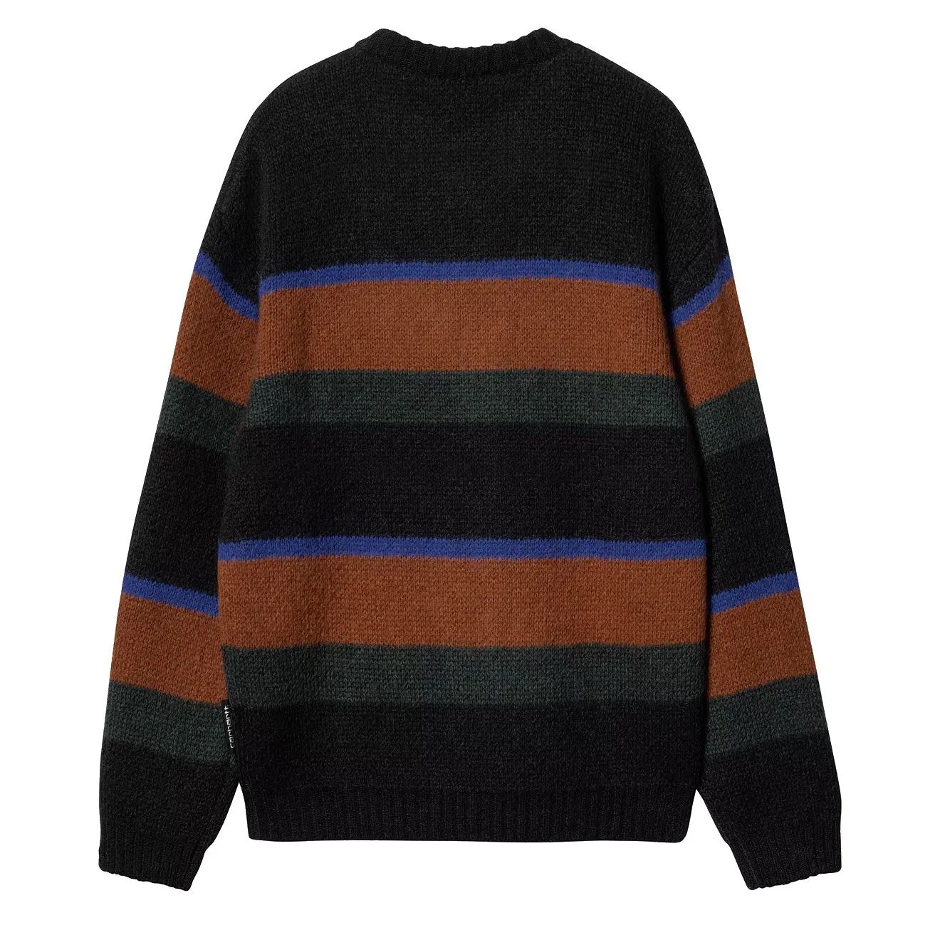 Carhartt WIP Merton Sweater Sundling Stripe Deep H Brown