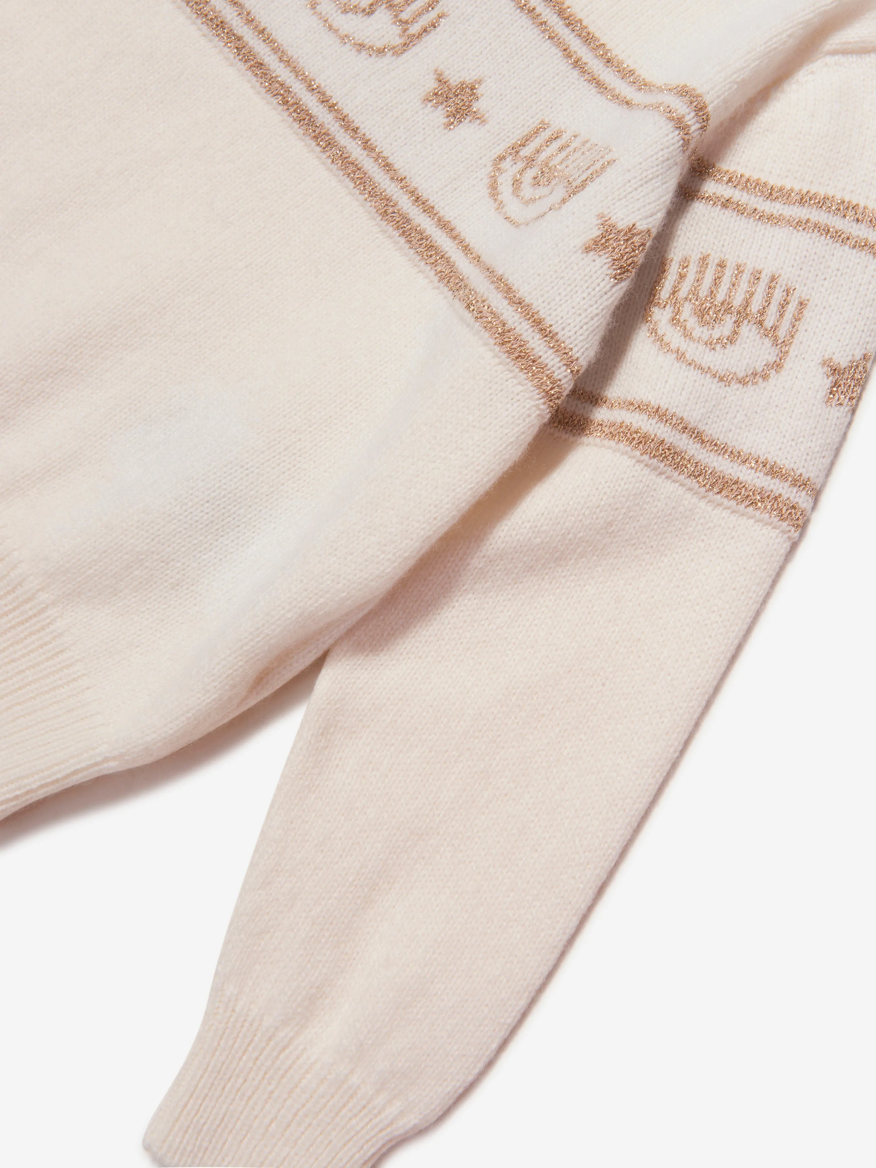 Chiara Ferragni Girls Logo-Strickpullover
