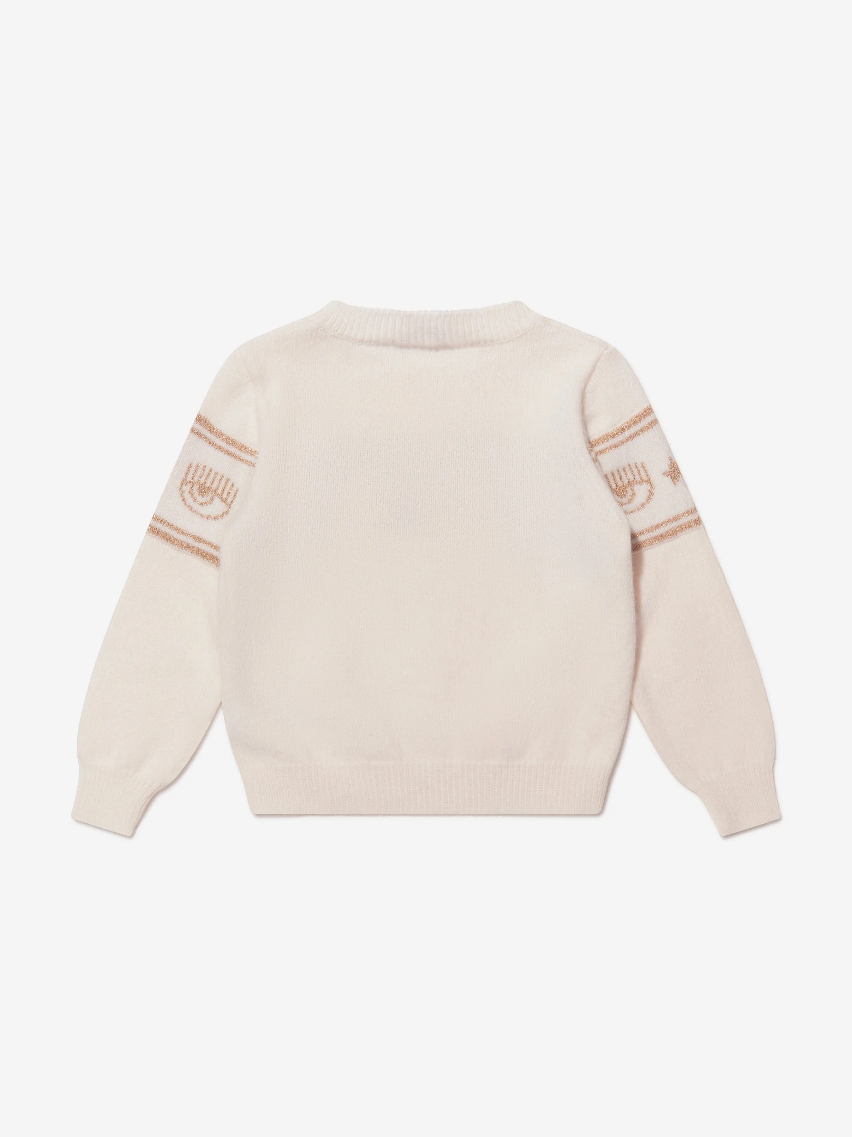 Chiara Ferragni Girls Logo-Strickpullover