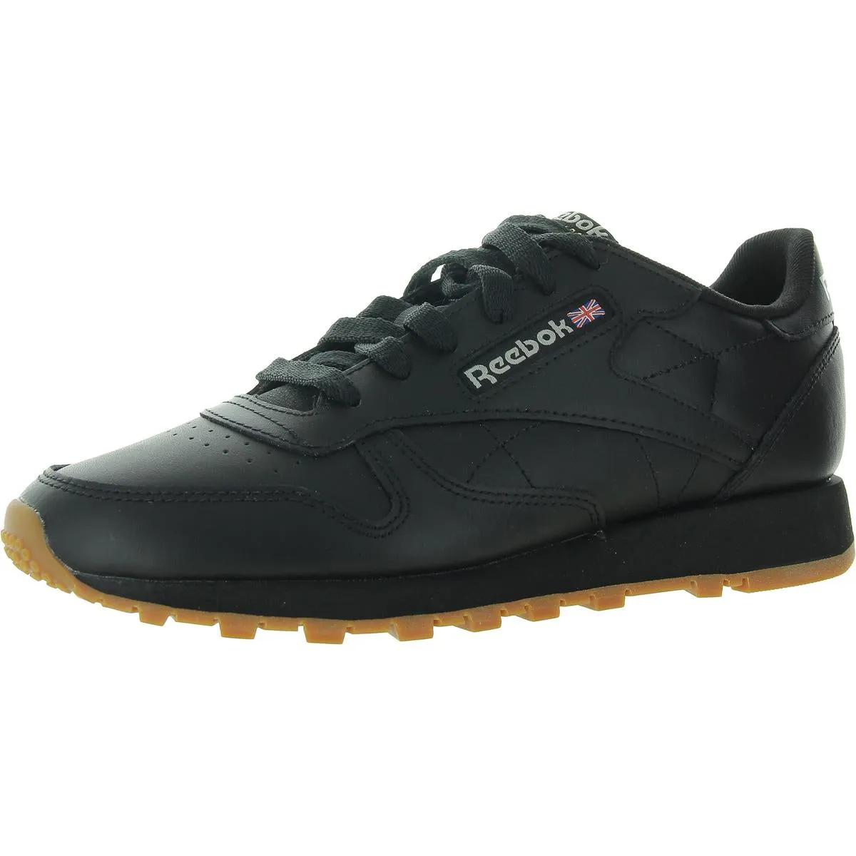 Classic Leather Womens Lace-Up Leather Running & Training Shoes