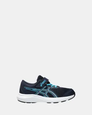 Contend 9 Vorschul-Mitternachts-/Weiße Schuhe_Asics