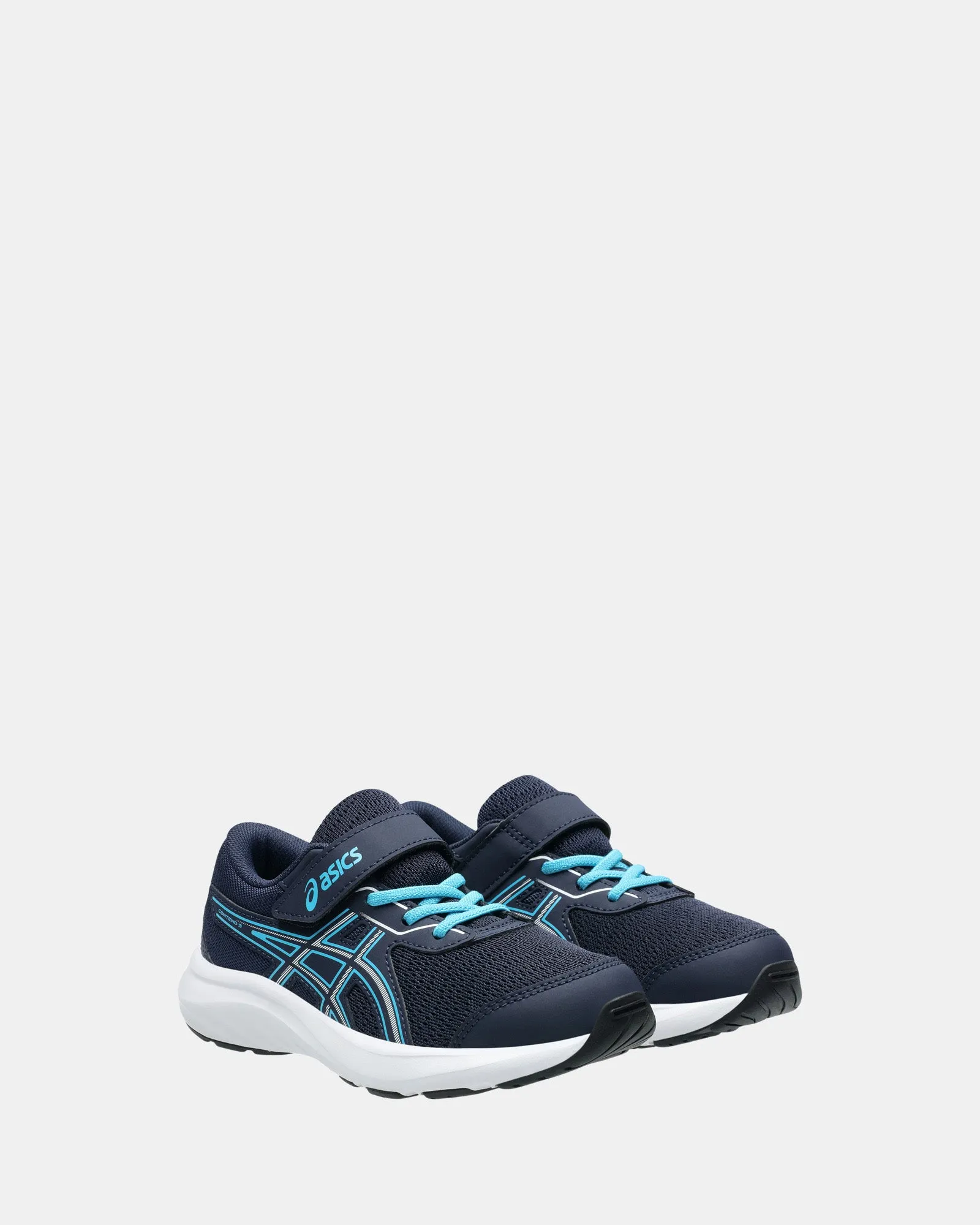 Contend 9 Vorschul-Mitternachts-/Weiße Schuhe_Asics
