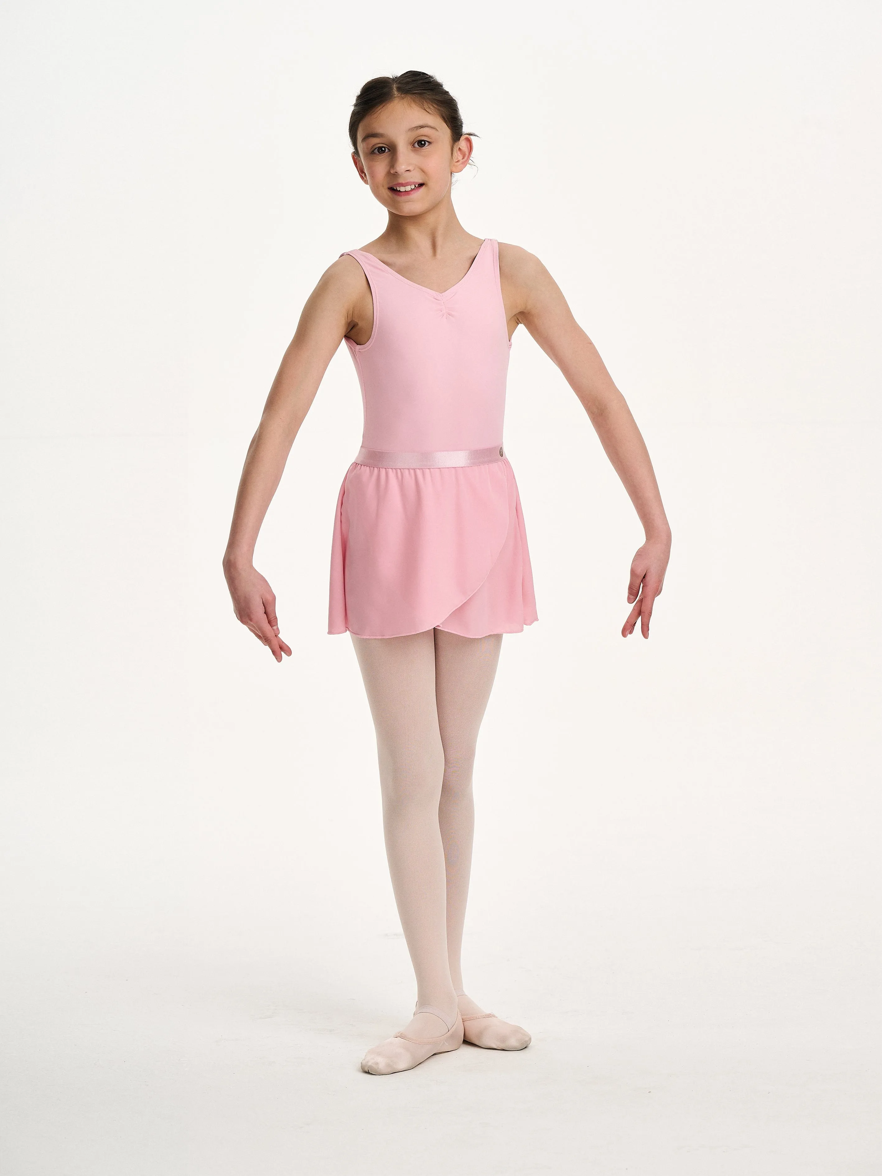 Danskin Mädchen Pirouette Durchsichtiger Rock in Rosa