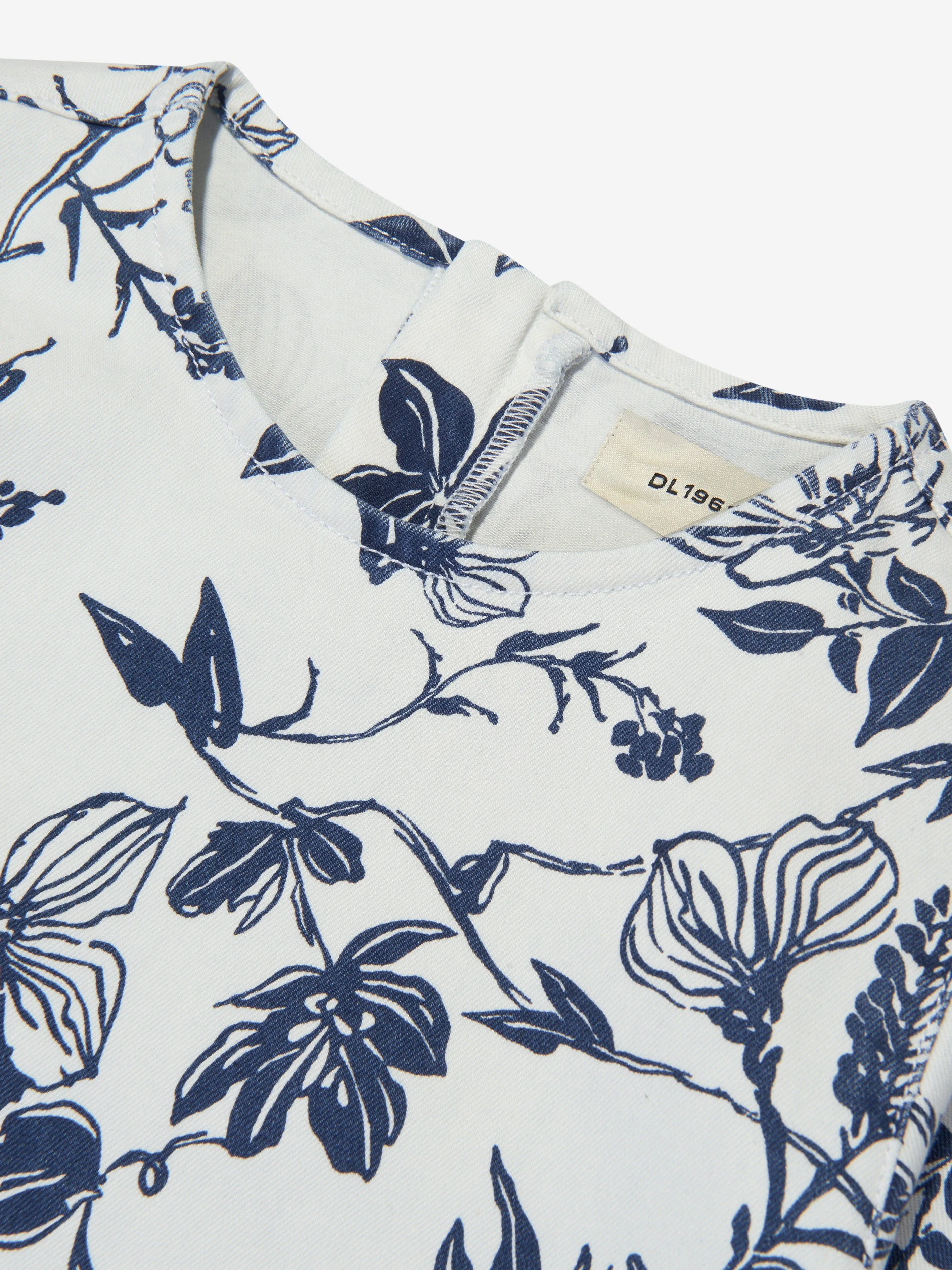 DL1961 Mädchen Blumen Kiki Kleid in Weiß