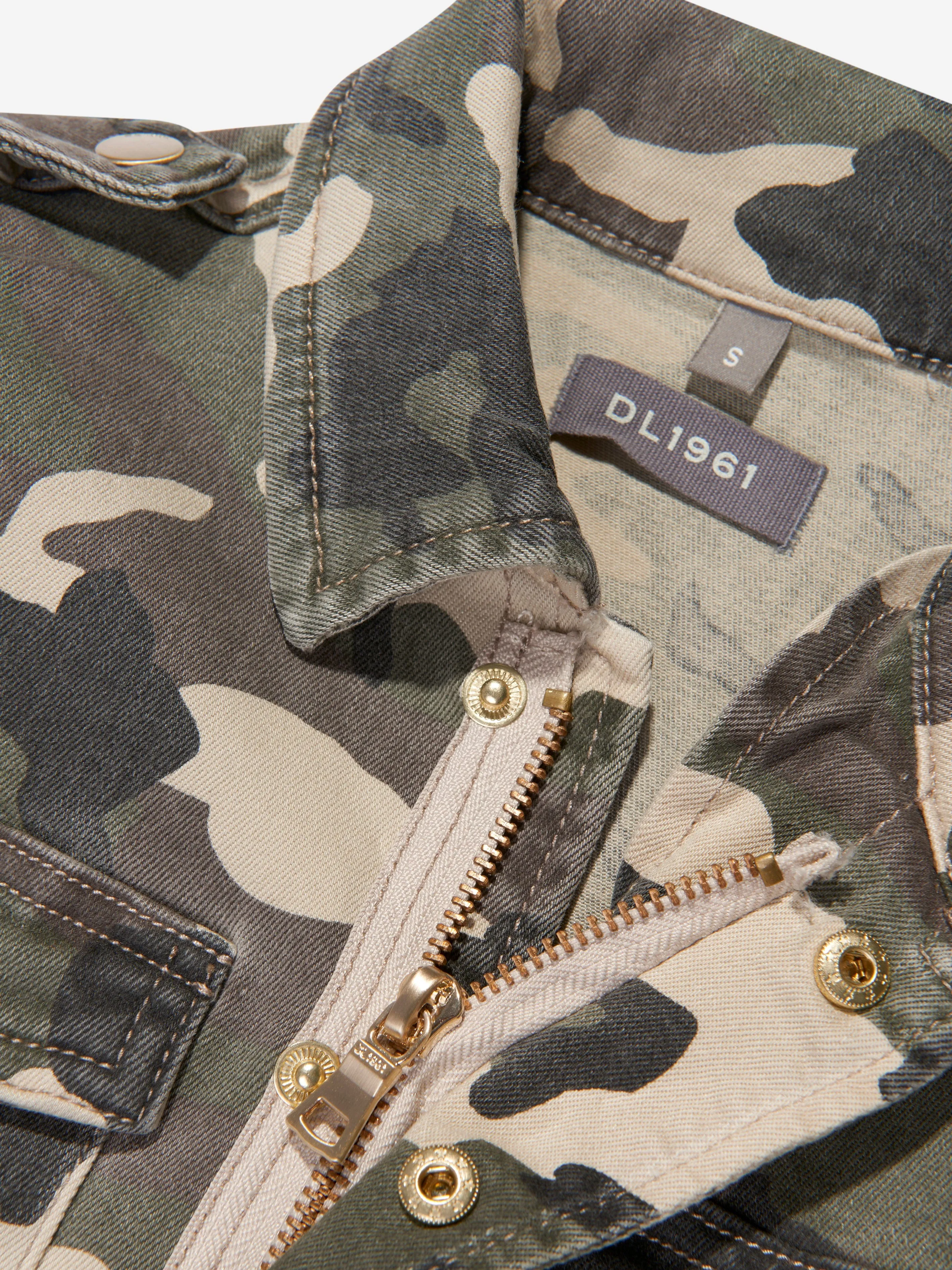 DL1961 Mädchen Rocco Tarnjacke in Grün