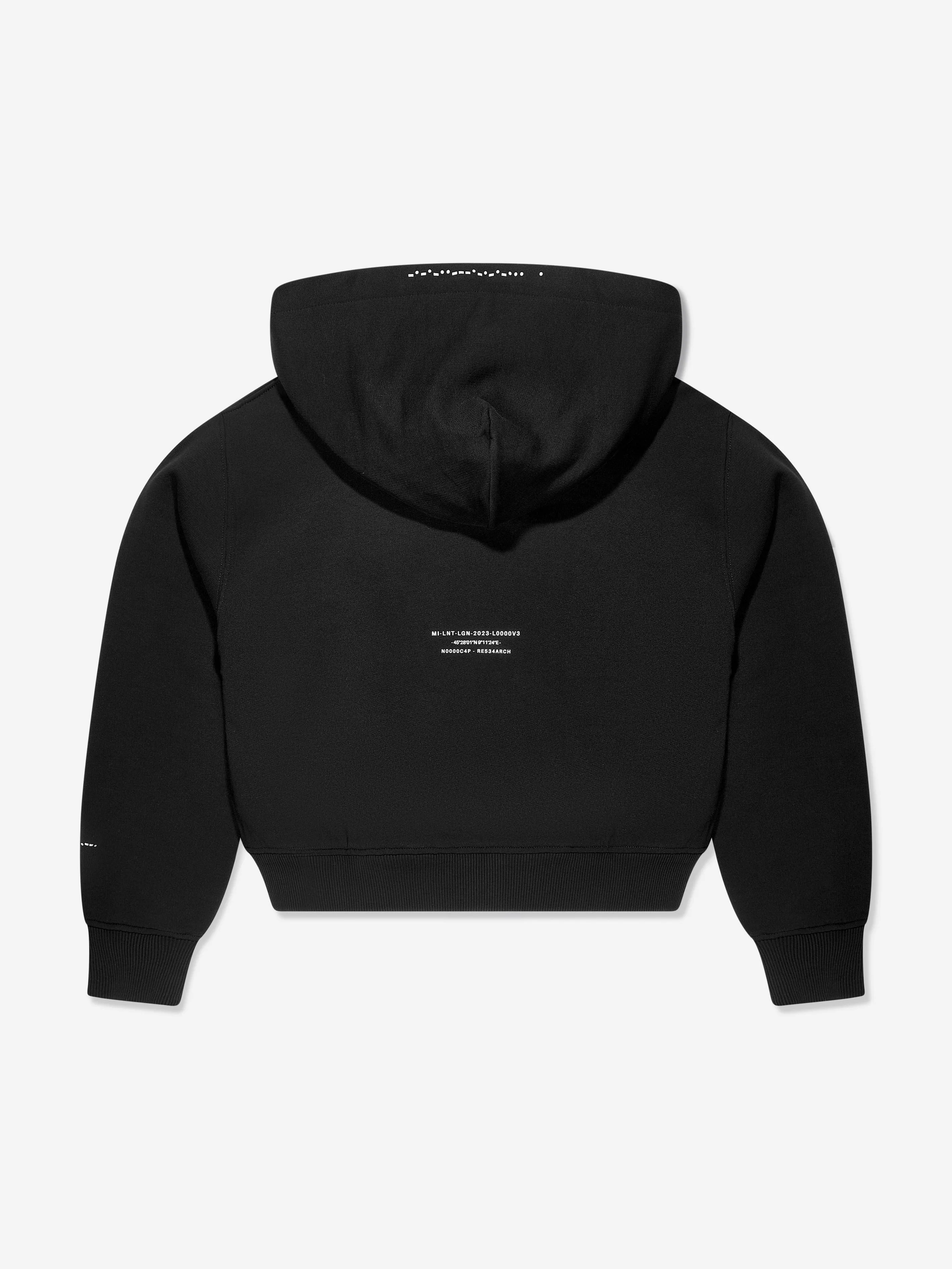 Dolce & Gabbana Girls DG Vibe Reißverschluss-Top in Schwarz