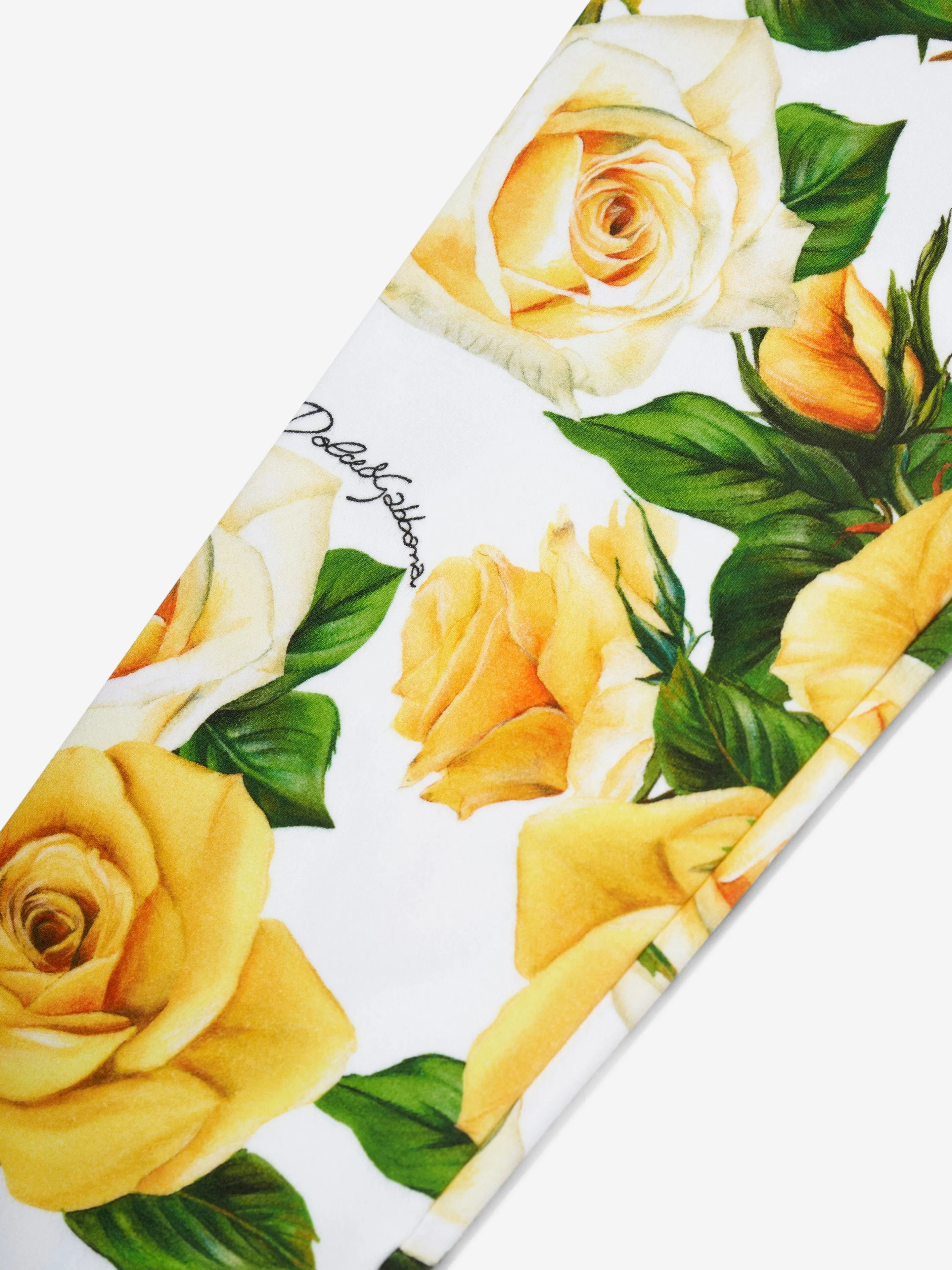 Dolce & Gabbana Mädchen Rosenprint Leggings in Mehrfarben