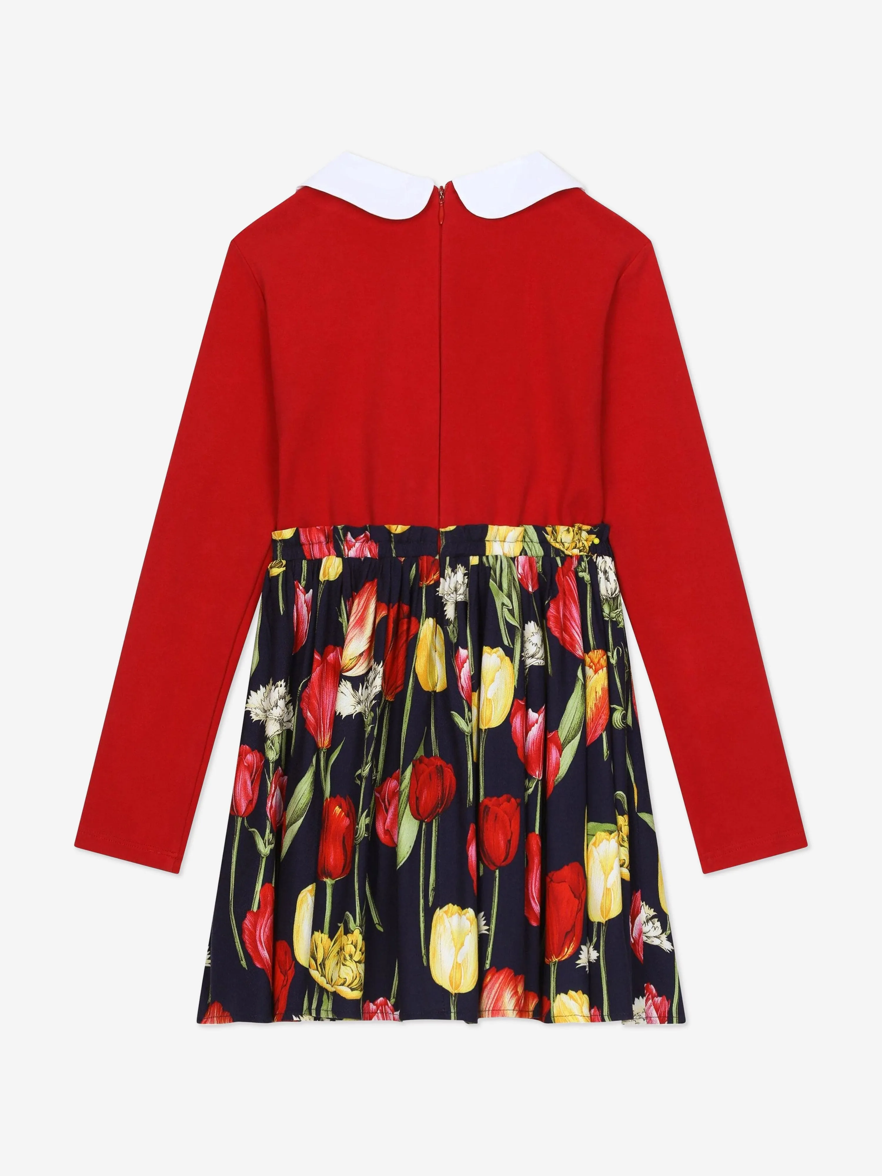 Dolce & Gabbana Mädchen Tulpenkleid in Rot