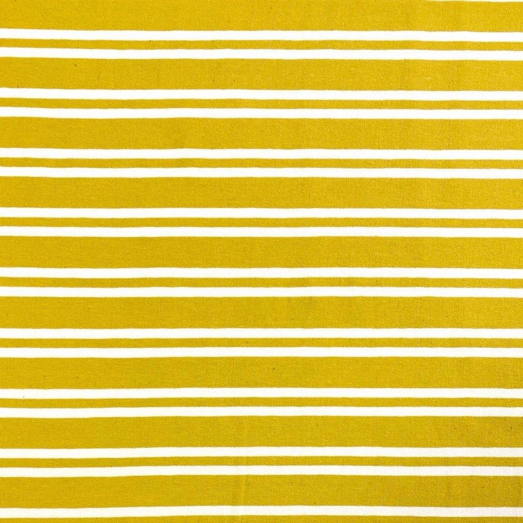Double Stripe Cotton Jersey Fabric