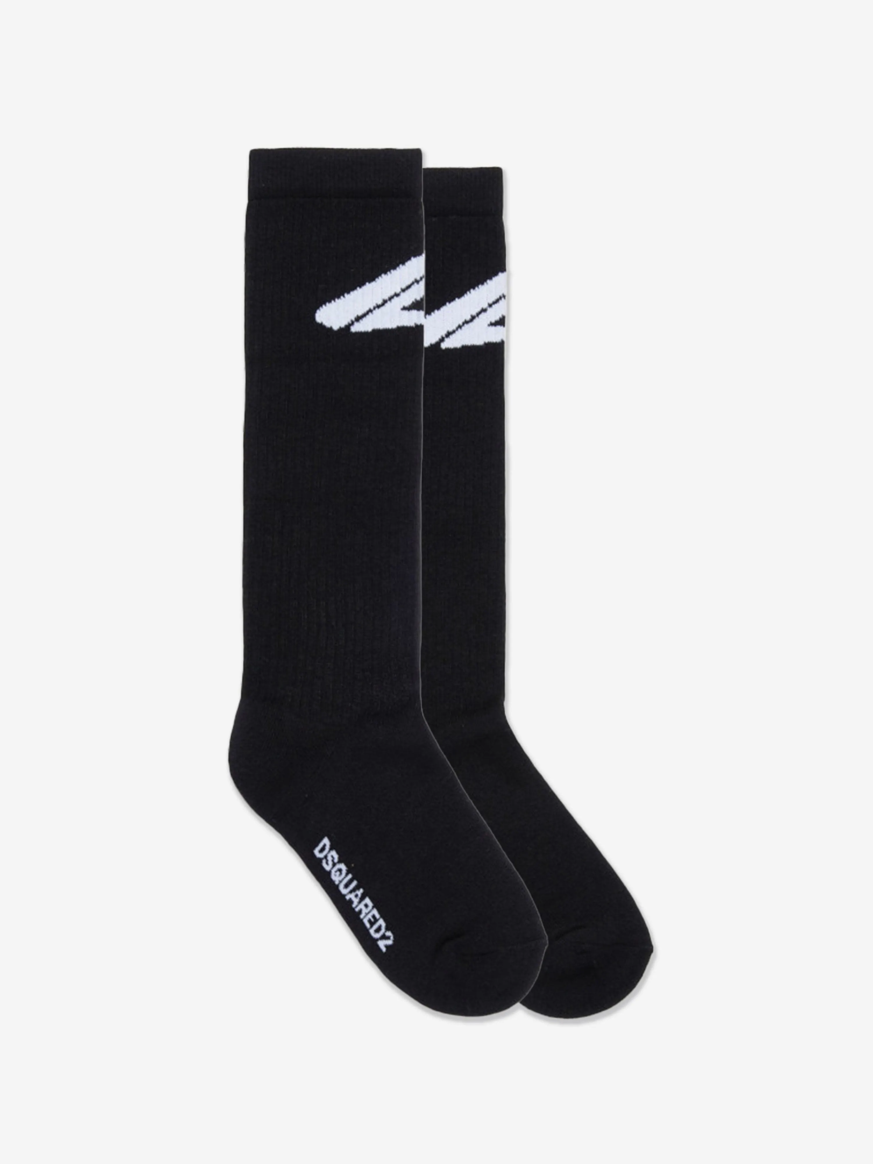 Dsquared2 Kids Icon Logo Socken in Schwarz