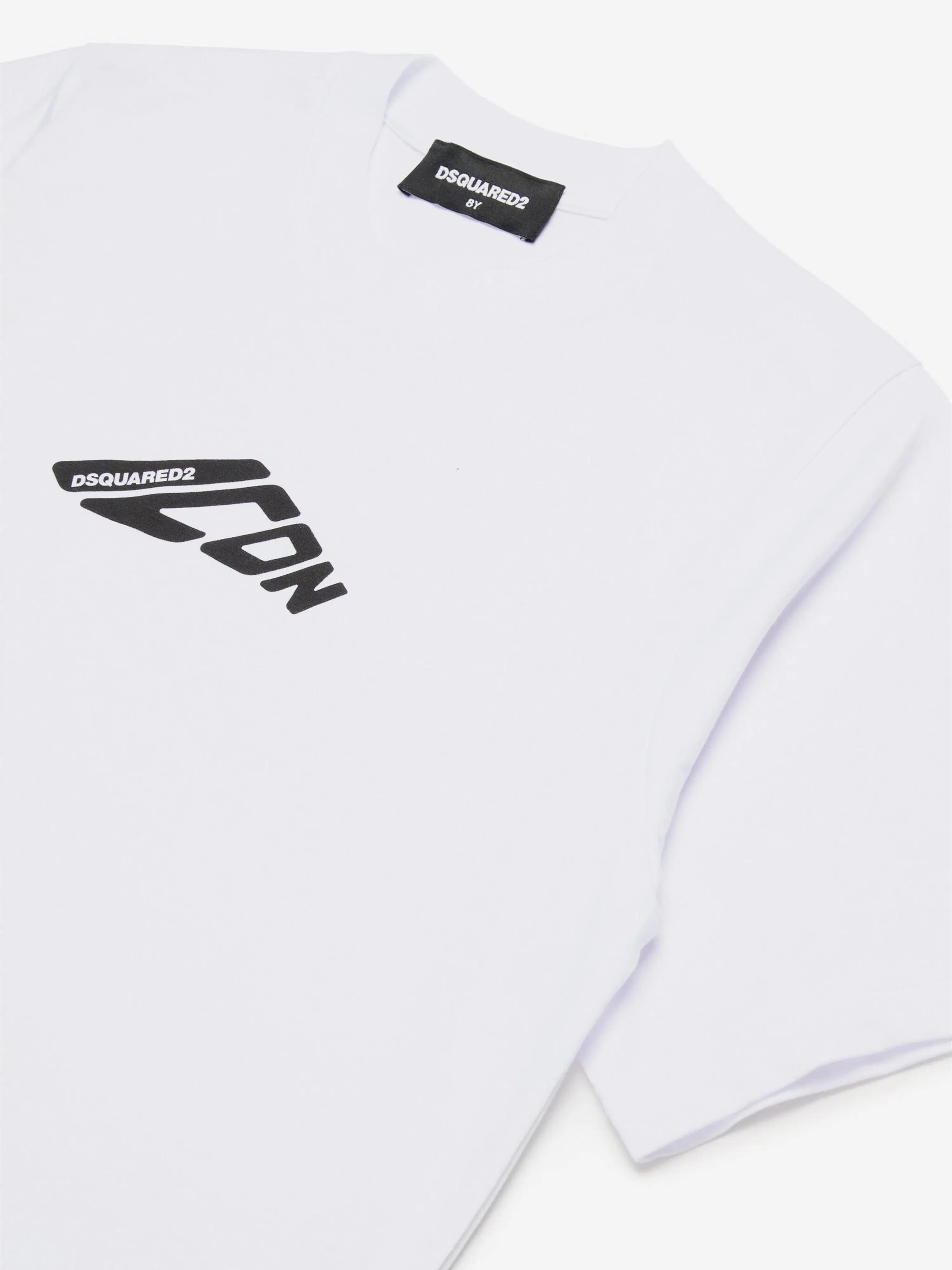 Dsquared2 Kids Icon Logo T-Shirt in Weiß