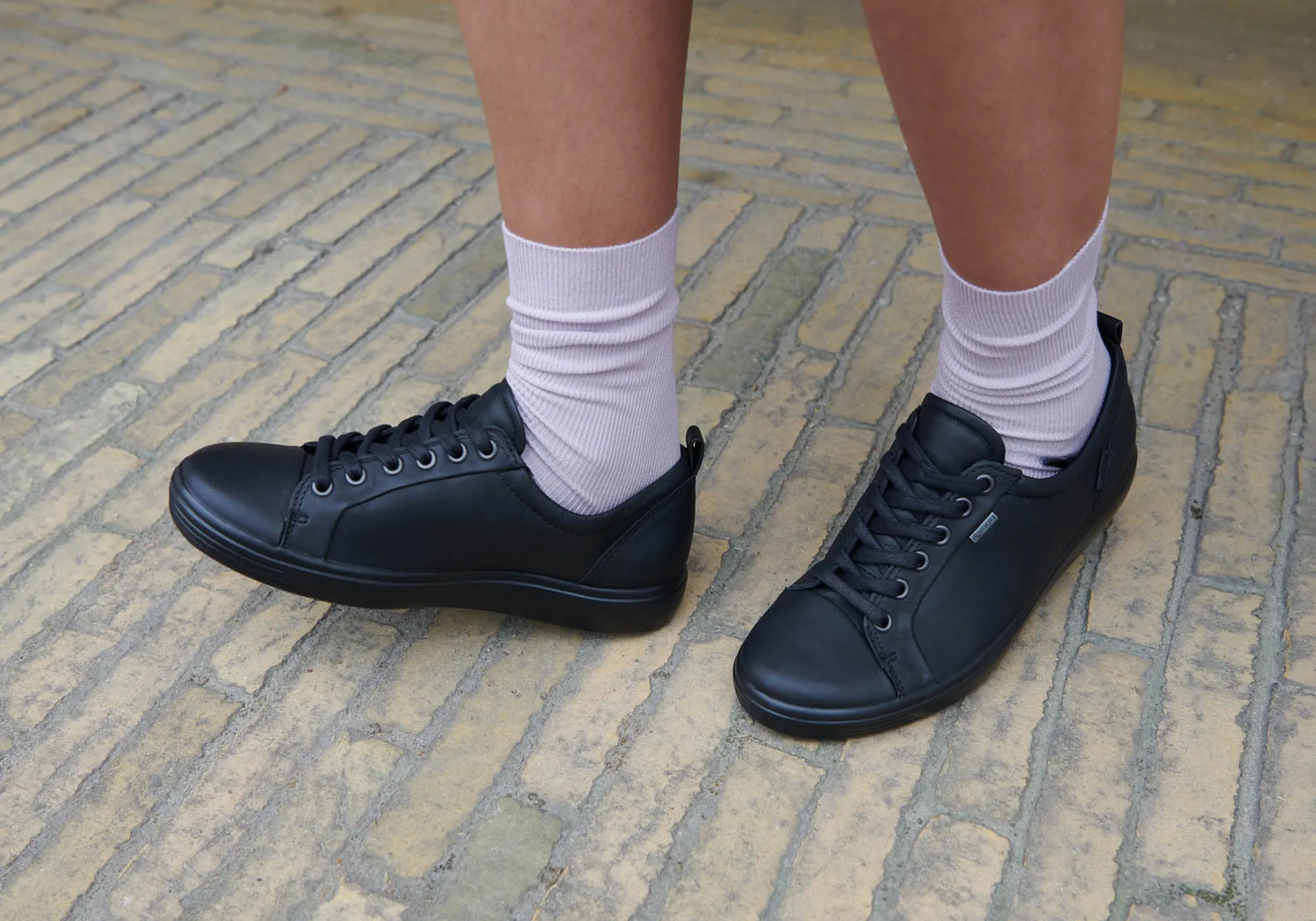 ECCO Damen Soft 7 GTX Schnürschuhe Bequeme Lederschuhe ECCO Schuhe