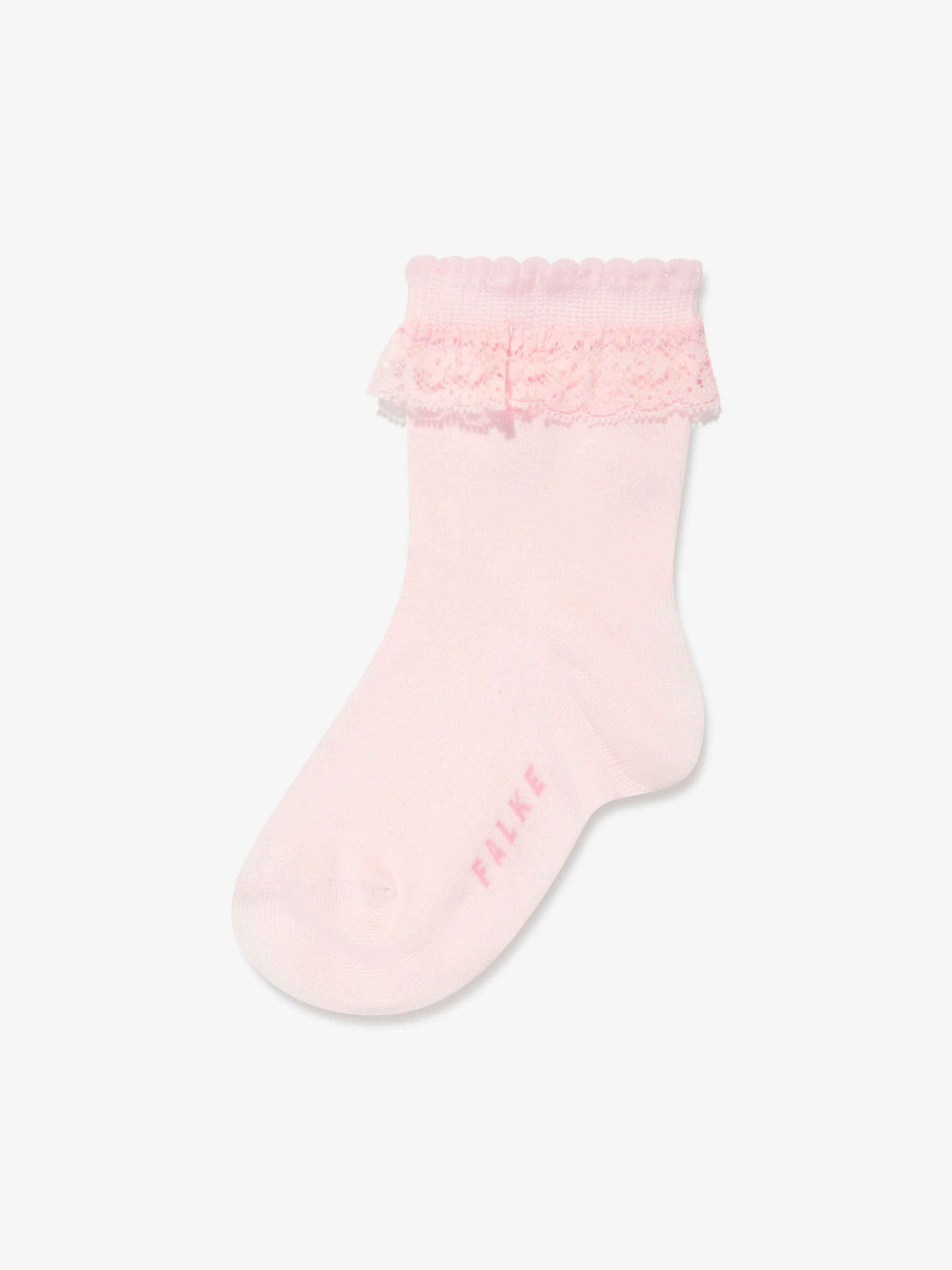 Falke Mädchen Romantische Spitzensocken in Rosa