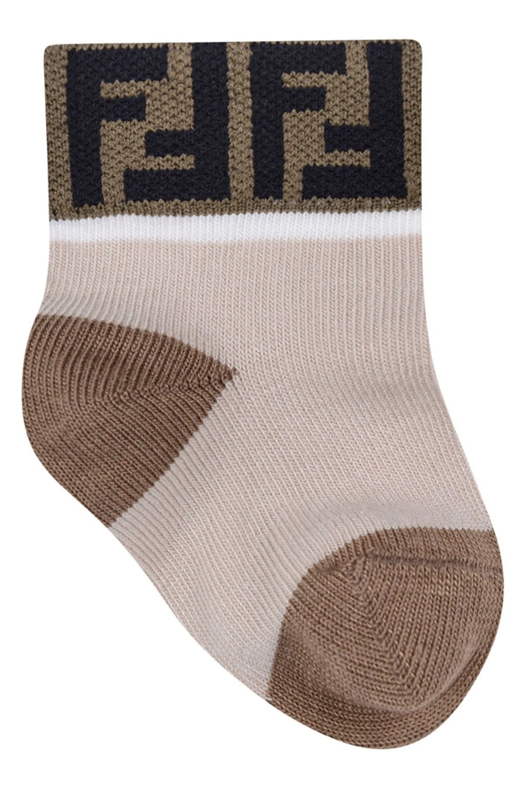 Fendi Baby Multipack FF-Logo-Socken in Mehrfarben