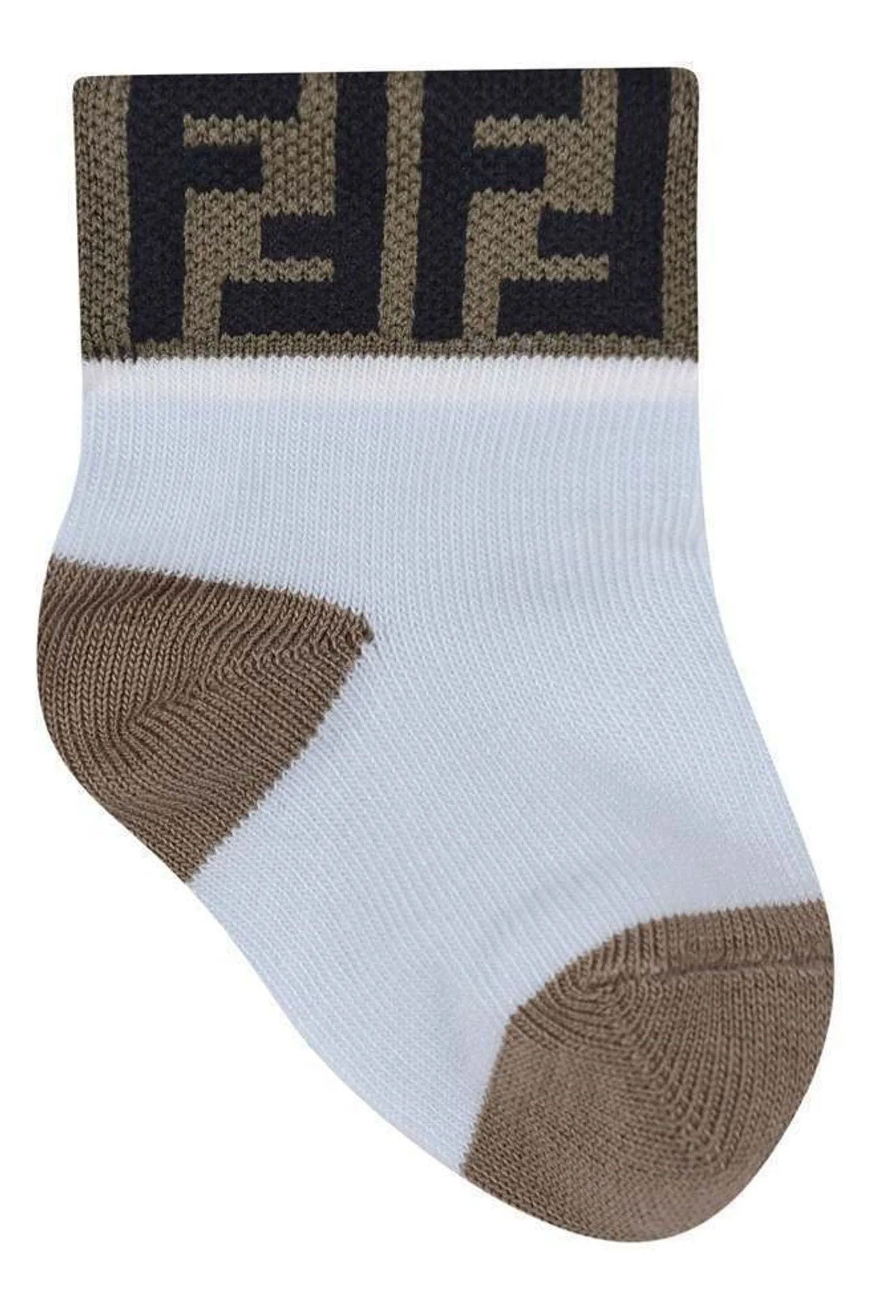 Fendi Baby Multipack FF-Logo-Socken in Mehrfarben