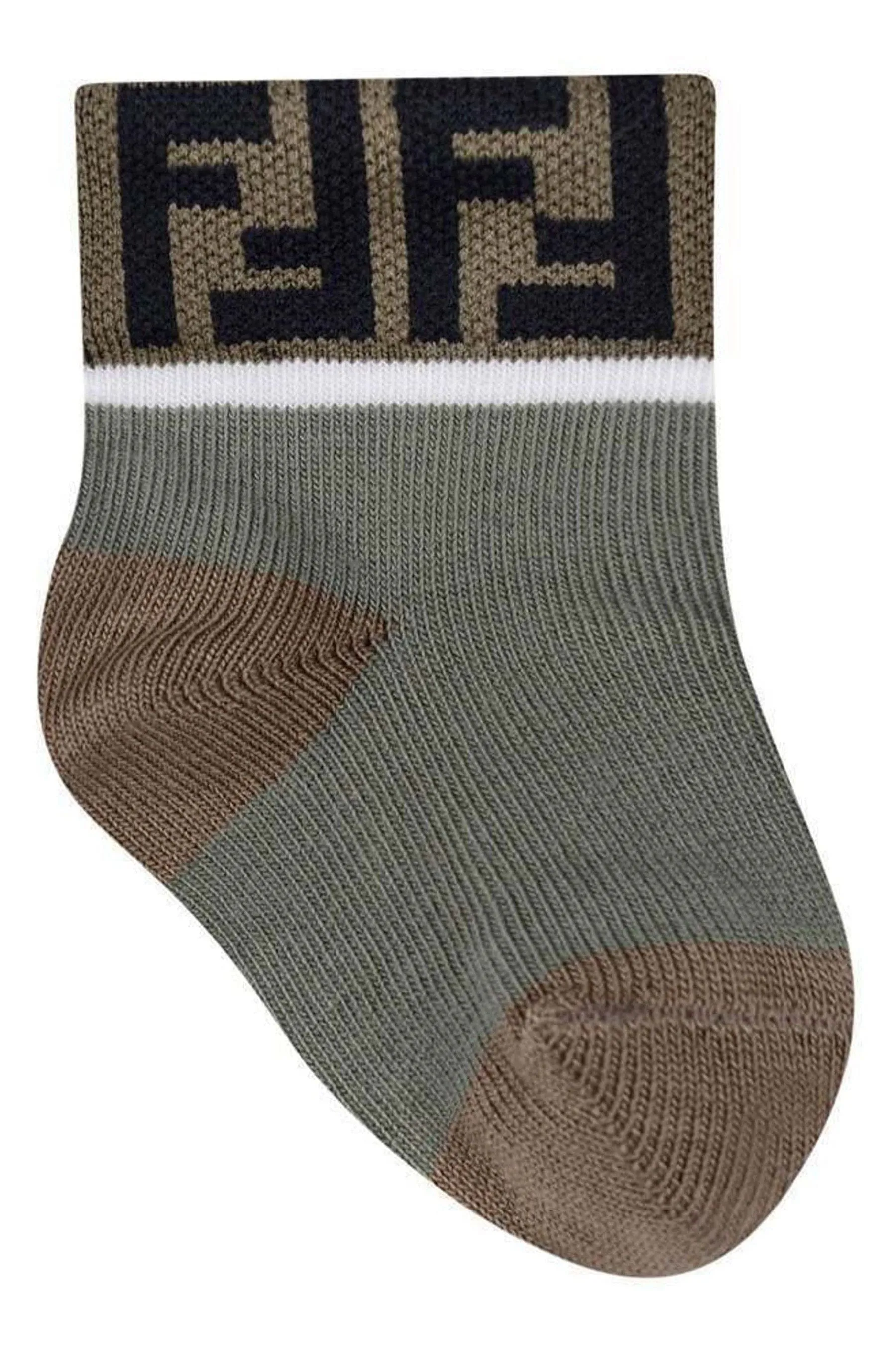 Fendi Baby Multipack FF-Logo-Socken in Mehrfarben