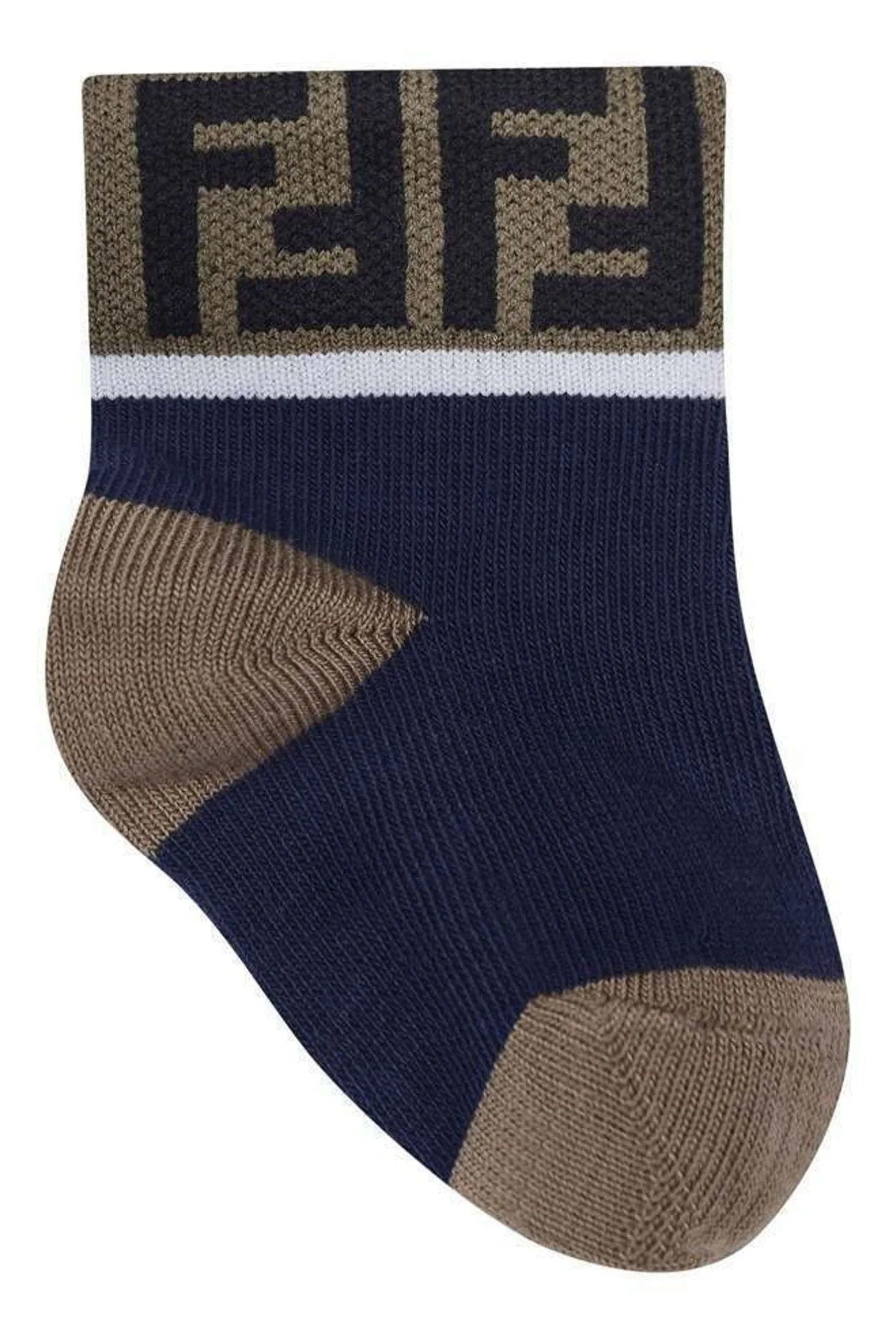 Fendi Baby Multipack FF-Logo-Socken in Mehrfarben