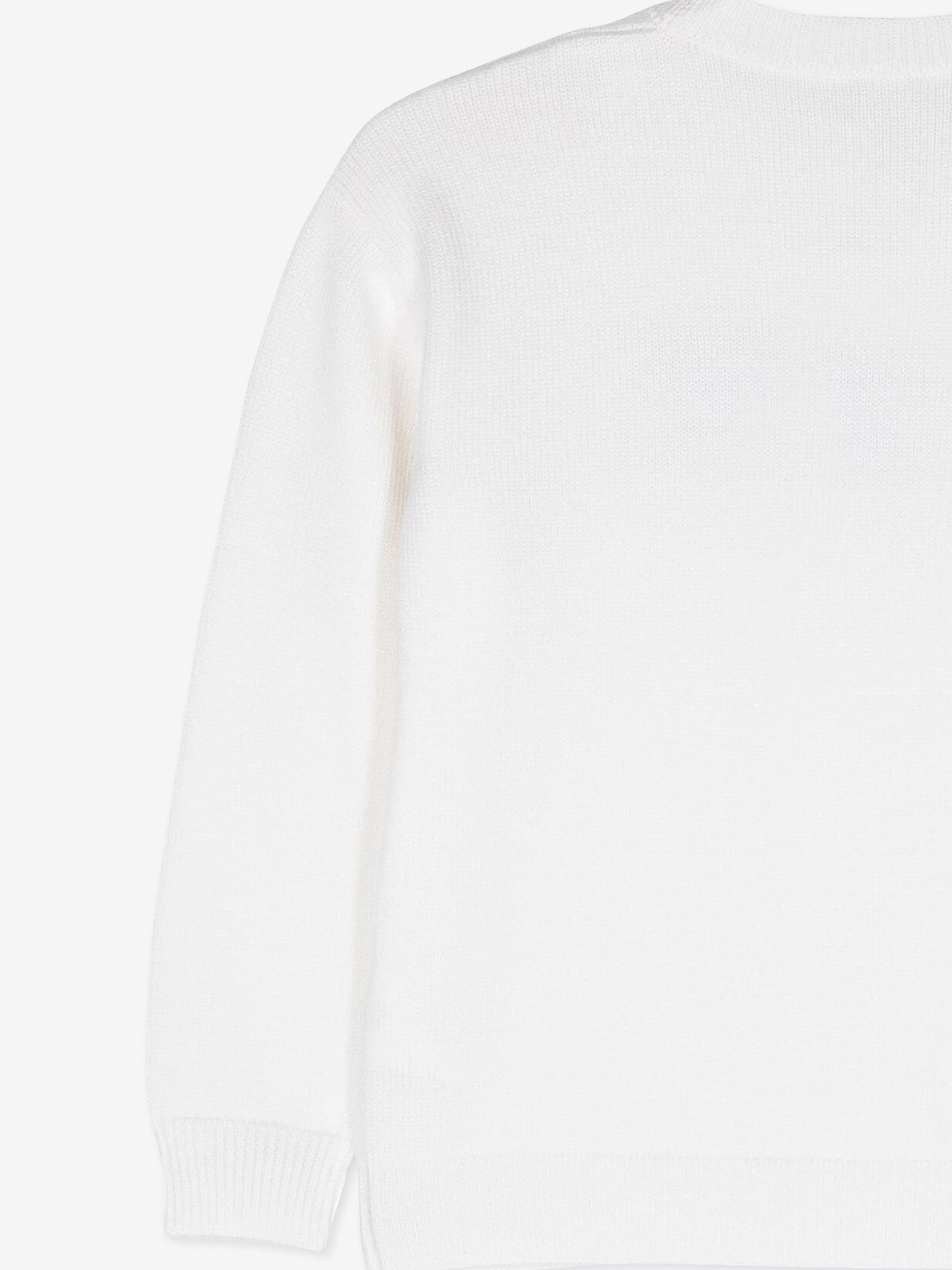 Fendi Kids Wollpullover in Weiß