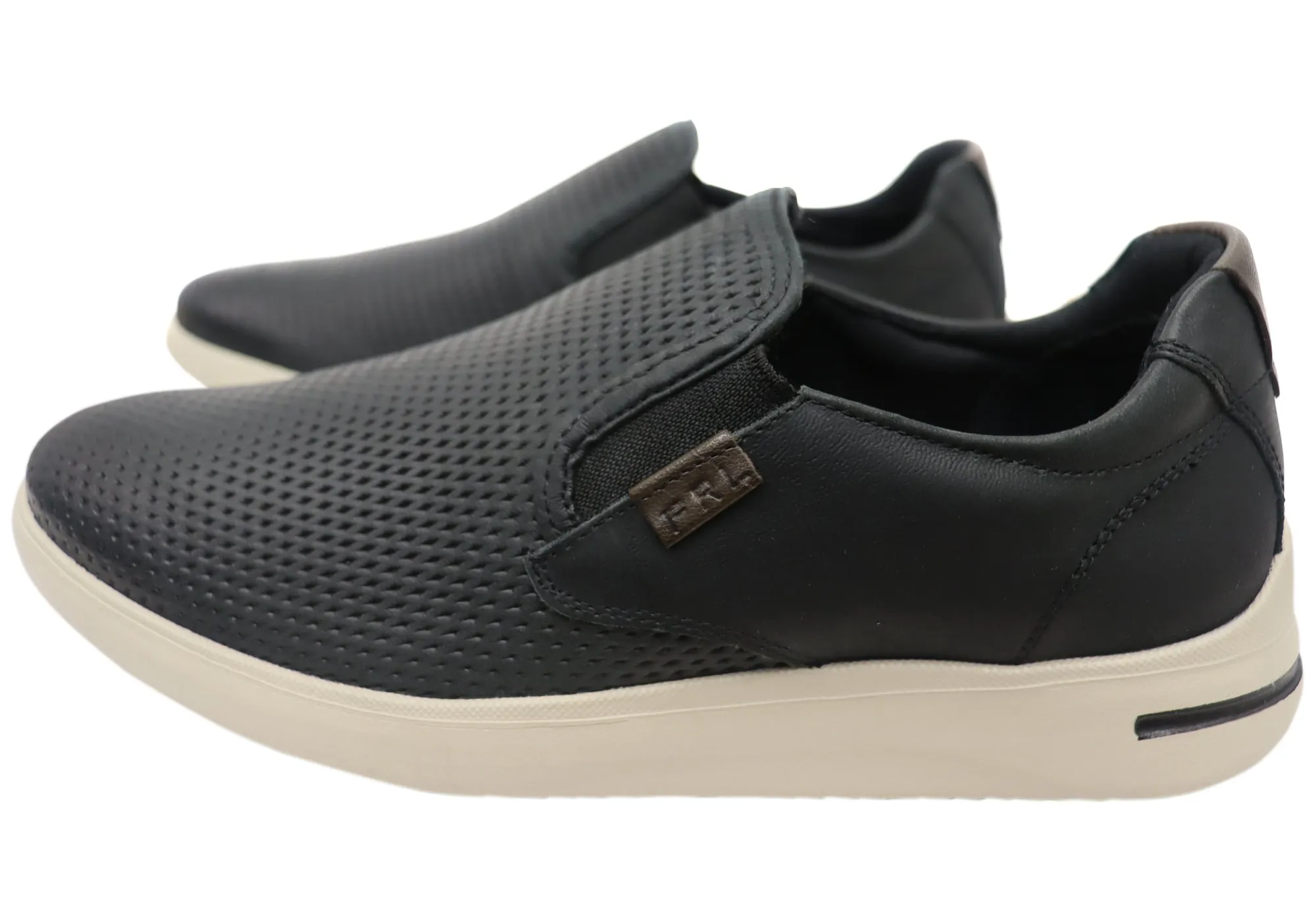Ferricelli Perry Herren Brasilianische Bequemlichkeit Leder Slip-On Freizeitschuhe Ferricelli Schuhe