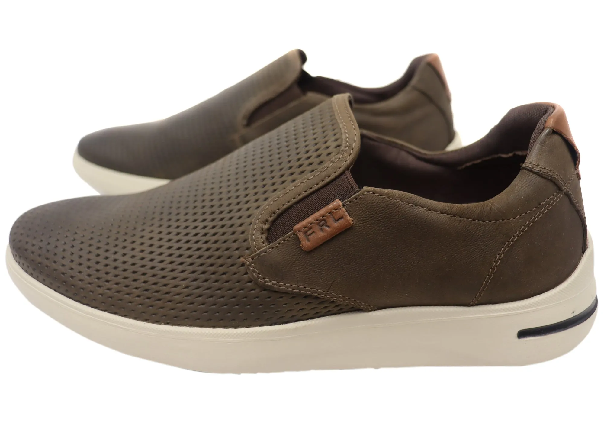 Ferricelli Perry Herren Brasilianische Bequemlichkeit Leder Slip-On Freizeitschuhe Ferricelli Schuhe