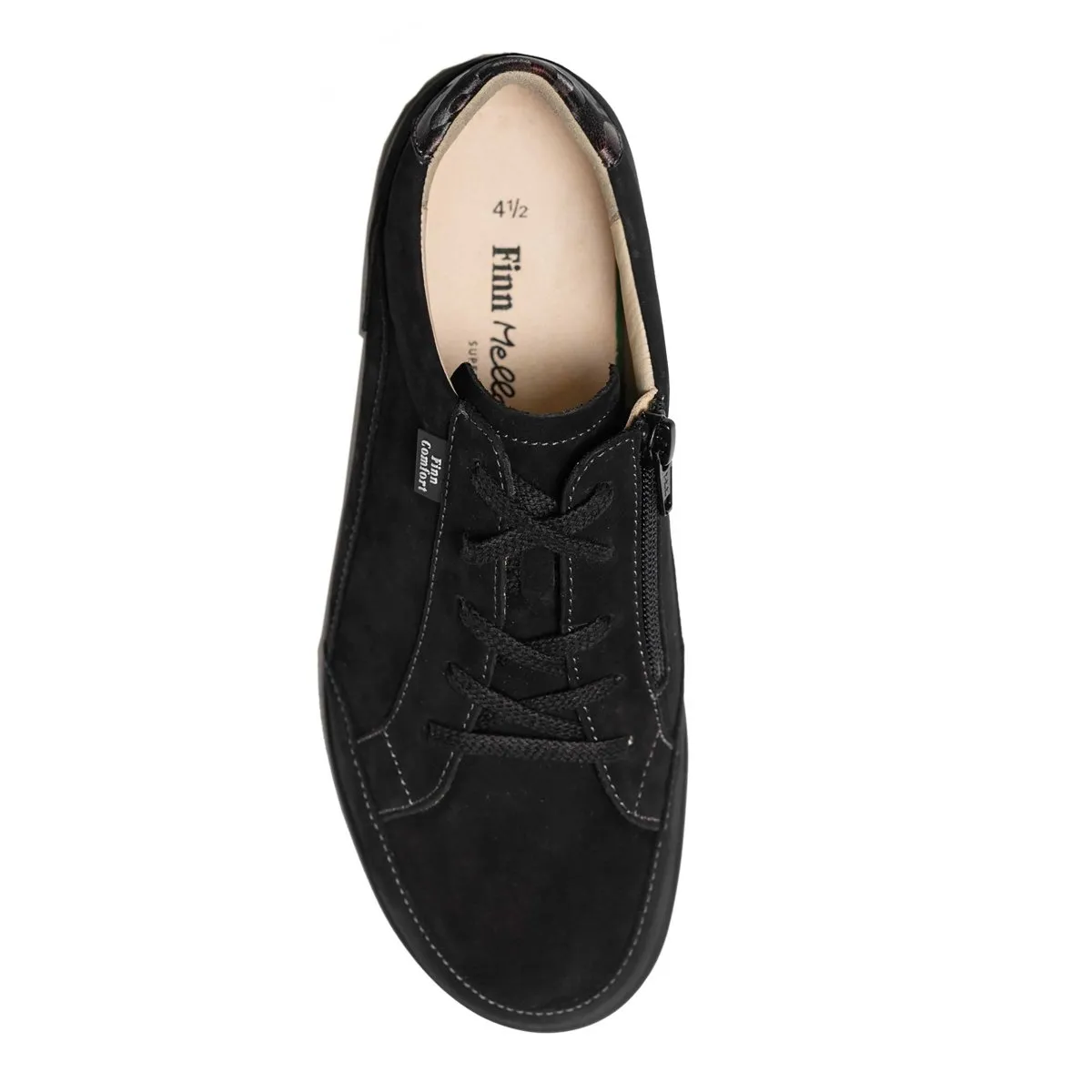 Finn Comfort Damen Prato Schwarz/Bordeaux Nubuk