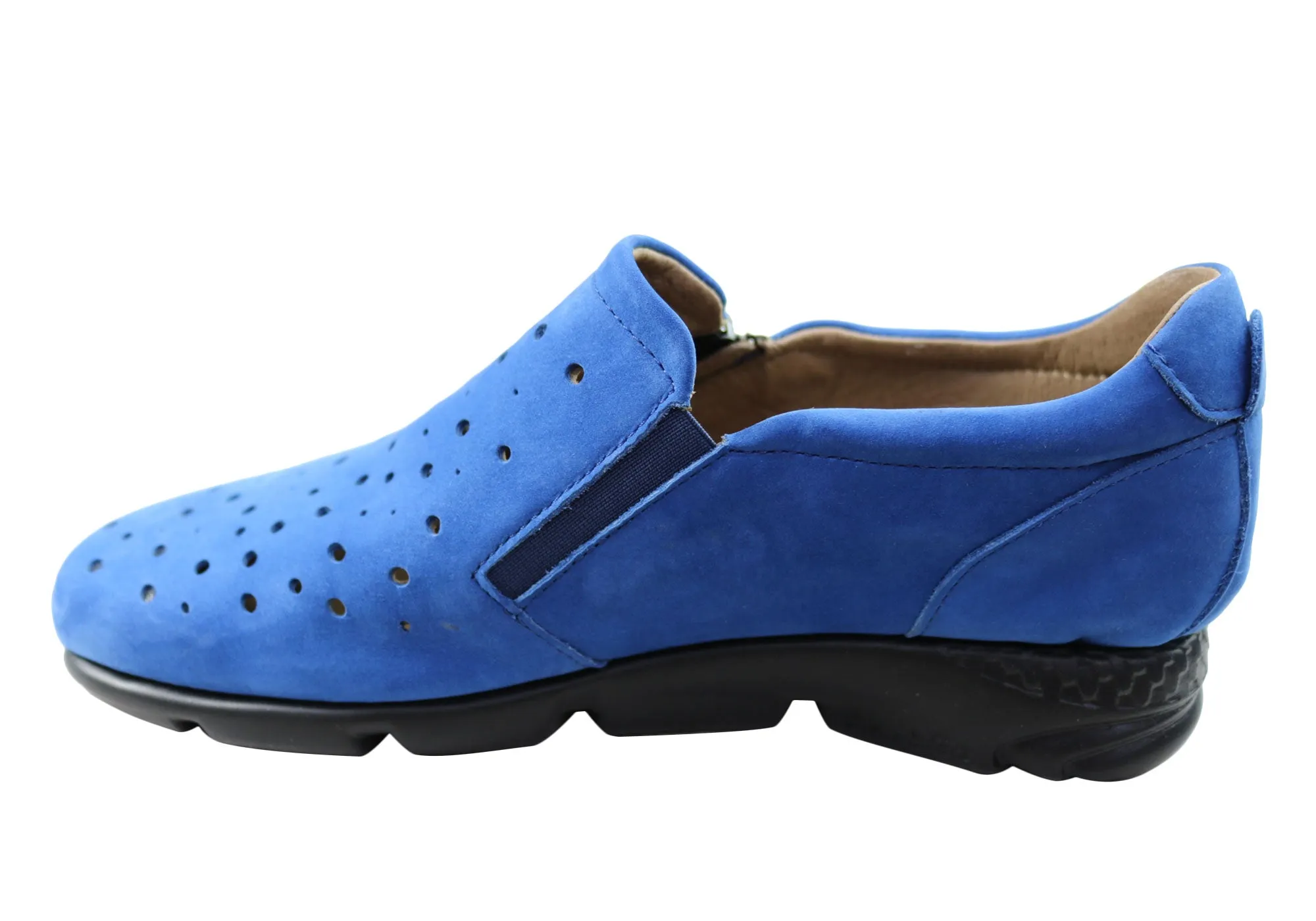 Flex & Go Aberdeen Damen Bequeme Lederschuhe Hergestellt In Portugal Flex & Go Schuhe